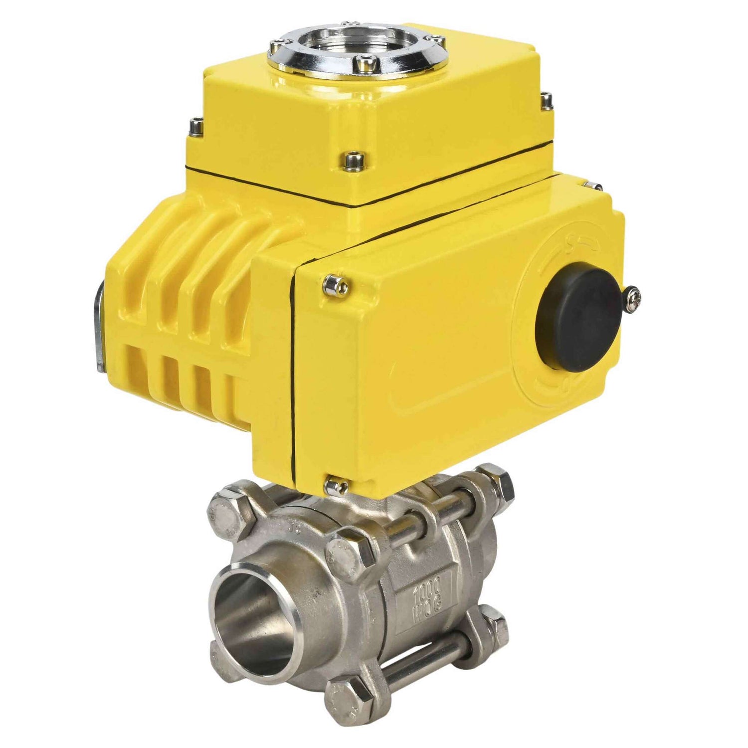 Robinet à boisseau sphérique en acier inoxydable Elephant kshpp-316200-elephant-110/220v, matériau du corps - acier inoxydable AISI 316, matériau de la bille - acier inoxydable AISI 316, joint - PTFE, commande par actionneur électrique