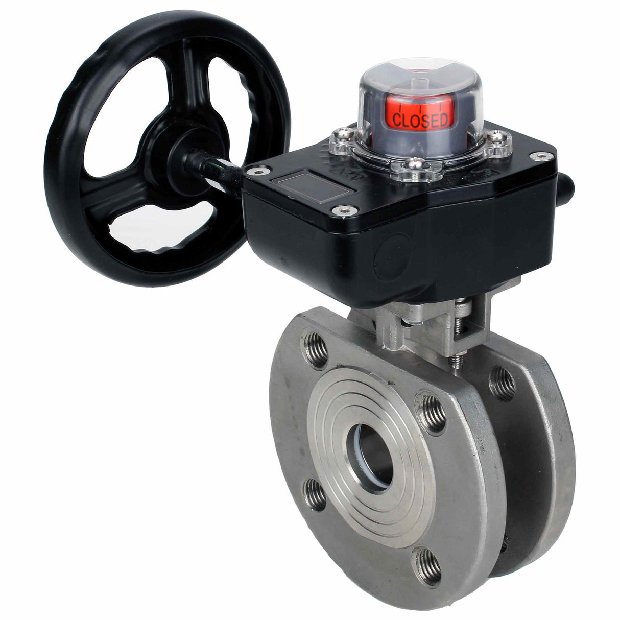 Robinet à boisseau sphérique en acier inoxydable Elephant kchmfp_hgb, matériau du corps - acier inoxydable AISI 316, matériau de la bille - acier inoxydable AISI 316, joint - PTFE, commande par poignée