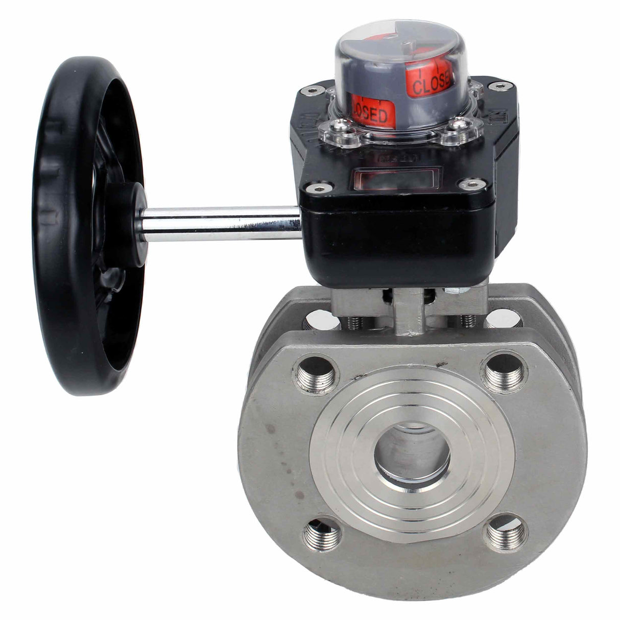 Robinet à boisseau sphérique en acier inoxydable Elephant kchmfp_hgb, matériau du corps - acier inoxydable AISI 316, matériau de la bille - acier inoxydable AISI 316, joint - PTFE, commande par poignée