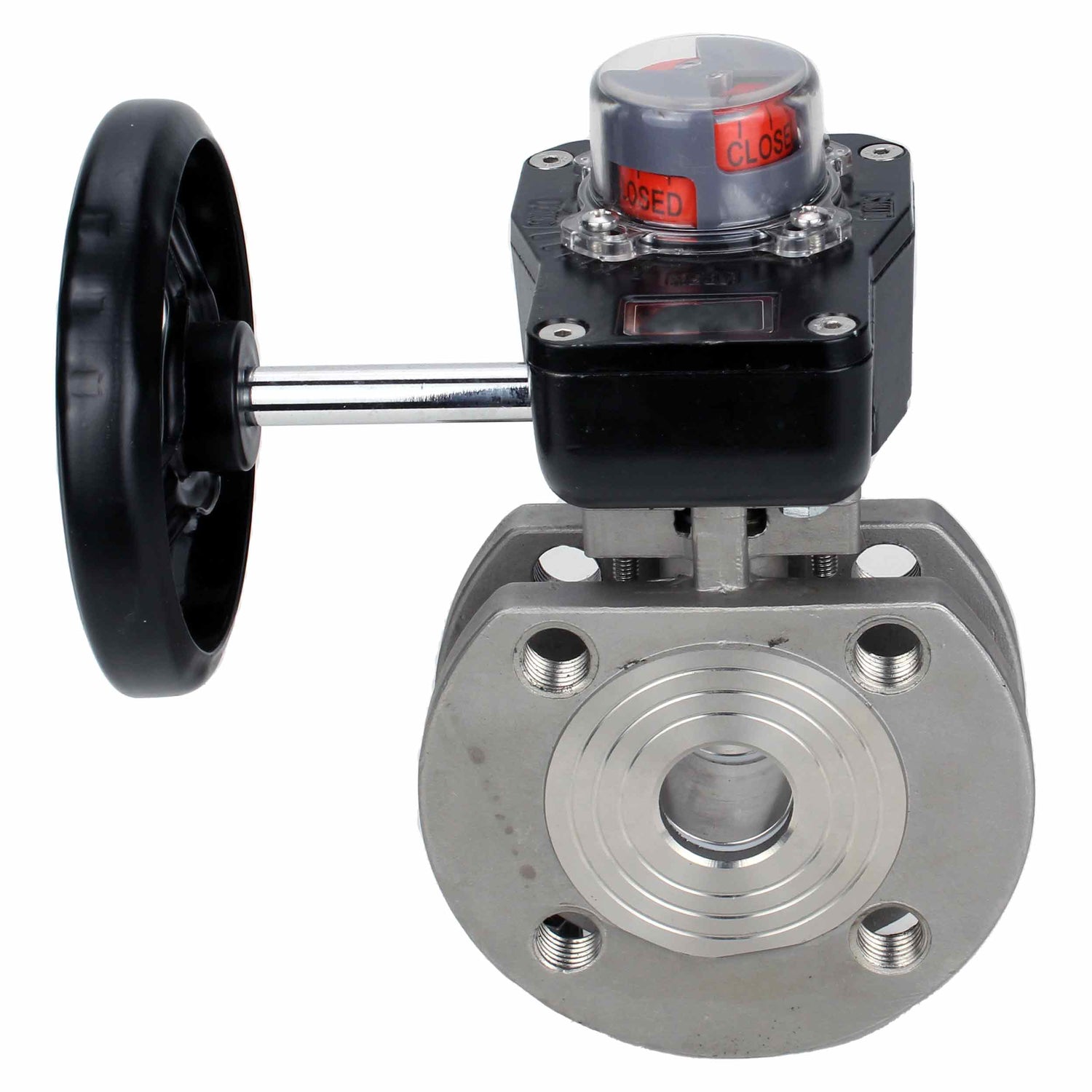 Robinet à boisseau sphérique en acier inoxydable Elephant kchmfp_hgb, matériau du corps - acier inoxydable AISI 316, matériau de la bille - acier inoxydable AISI 316, joint - PTFE, commande par poignée