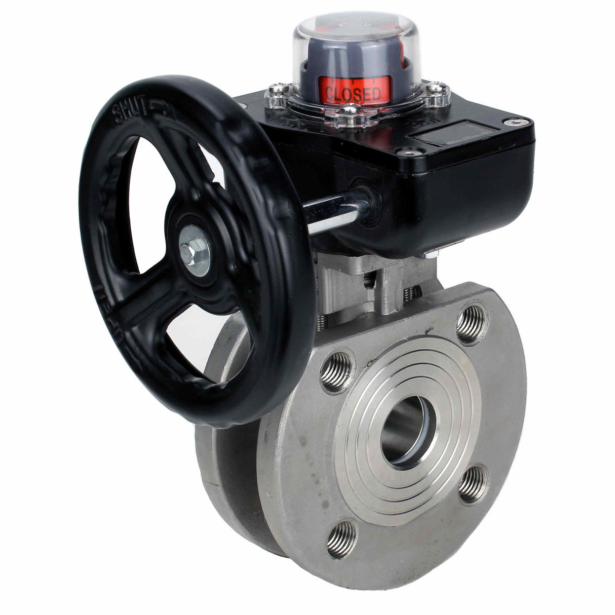 Robinet à boisseau sphérique en acier inoxydable Elephant kchmfp_hgb, matériau du corps - acier inoxydable AISI 316, matériau de la bille - acier inoxydable AISI 316, joint - PTFE, commande par poignée