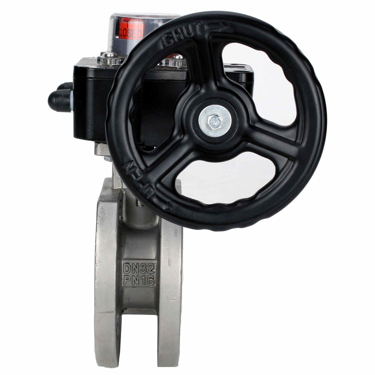 Robinet à boisseau sphérique en acier inoxydable Elephant kchmfp_hgb, matériau du corps - acier inoxydable AISI 316, matériau de la bille - acier inoxydable AISI 316, joint - PTFE, commande par poignée