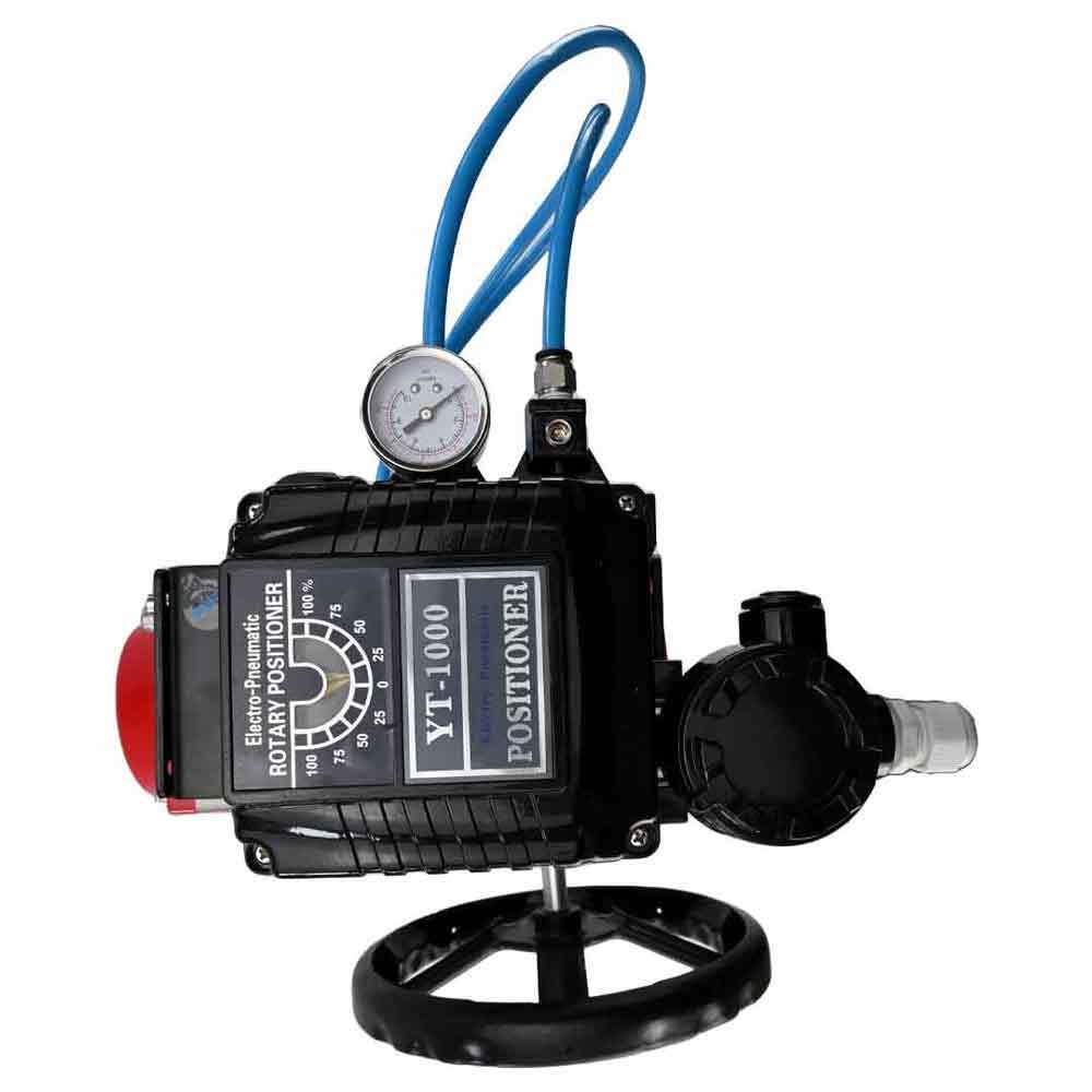 Robinet à boisseau sphérique en acier inoxydable Elephant 3h-l-rpss316200mm-iso-pnevpr-da-hdm-epp-soz, matériau du corps - acier inoxydable AISI 316, matériau de la bille - acier inoxydable AISI 316, joint - PTFE, actionné par actionneur pneumatique