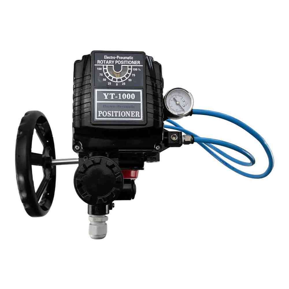 Robinet à boisseau sphérique en acier inoxydable Elephant 3h-l-rpss316200mm-iso-pnevpr-da-hdm-epp-soz, matériau du corps - acier inoxydable AISI 316, matériau de la bille - acier inoxydable AISI 316, joint - PTFE, actionné par actionneur pneumatique