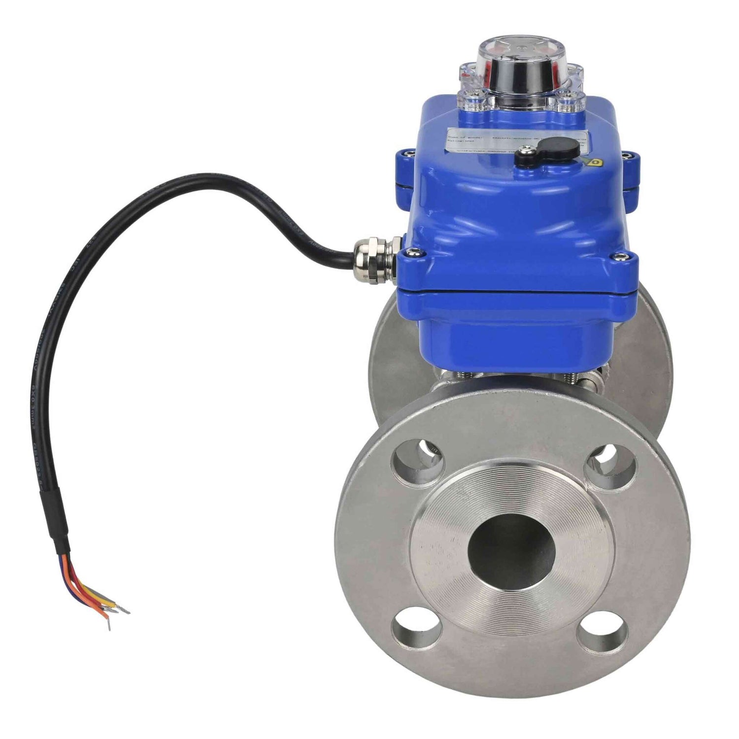 Robinet à boisseau sphérique en acier inoxydable Elephant ksfpt-304-180-12v, matériau du corps - acier inoxydable AISI 304, matériau de la bille - acier inoxydable AISI 304, joint - PTFE, commande par actionneur électrique