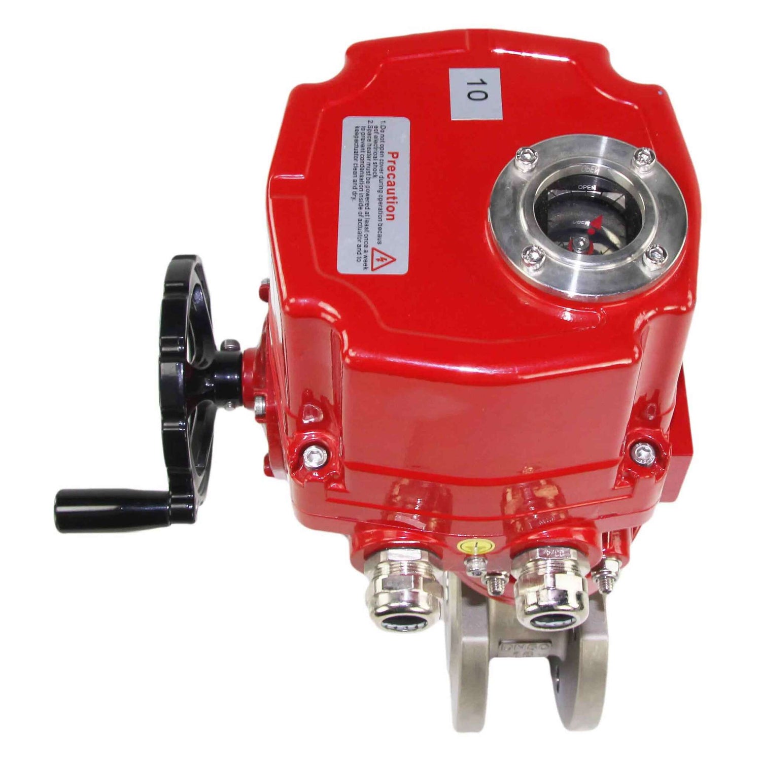 Robinet à boisseau sphérique en acier inoxydable Elephant kchmfp-elephant-ex-110/220v, matériau du corps - acier inoxydable AISI 316, matériau de la bille - acier inoxydable AISI 316, joint - PTFE, commande par actionneur électrique