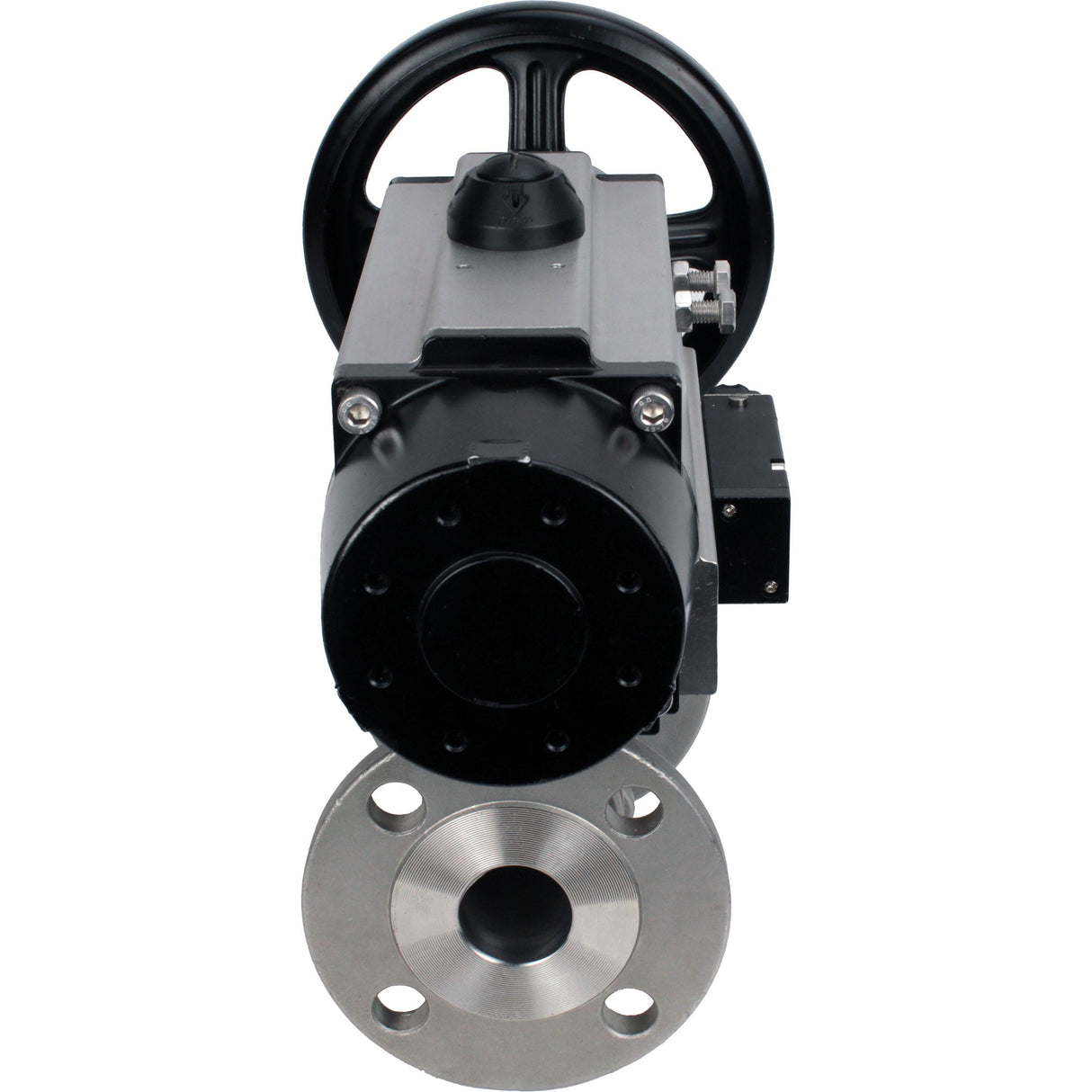 Ball valves Elephant BV3131P(3pc)-FP-F-ISO-H DN65-80 16 bar, three-piece full bore flanged, stainless steel SS304, seal - PTFE, with pneumatic actuator PA-DA-105-1 double acting, with pneumatic distributor 4M310-08 NAMUR 220V