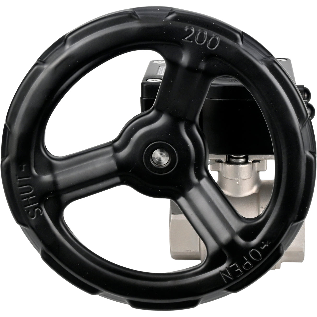 Robinet à boisseau sphérique en acier inoxydable Elephant kshmp316-elephant-ham, matériau du corps - acier inoxydable AISI 316, matériau de la bille - acier inoxydable AISI 316, joint - PTFE, à engrenage