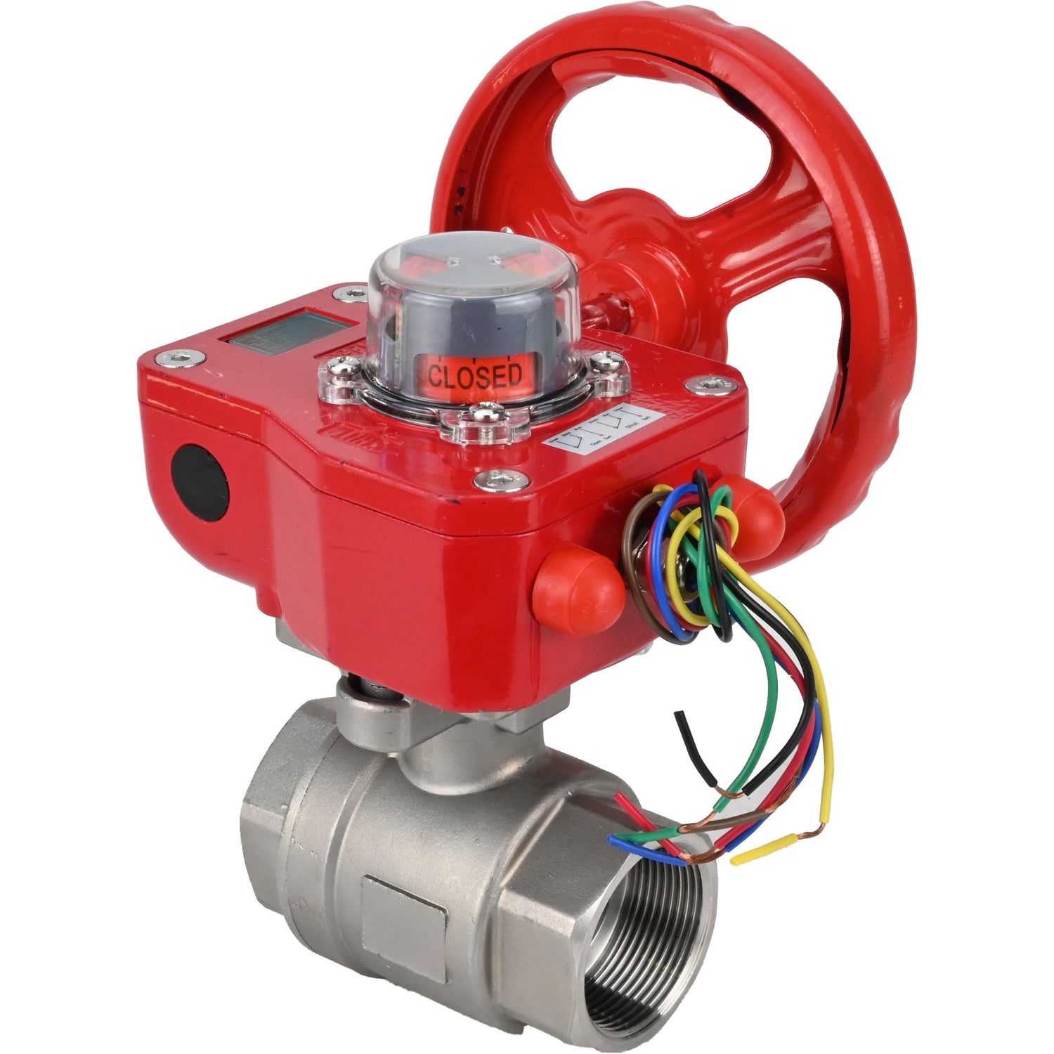 Robinet à boisseau sphérique en acier inoxydable Elephant kshmp316-elephant-hgbf, matériau du corps - acier inoxydable AISI 316, matériau de la bille - acier inoxydable AISI 316, joint - PTFE, à engrenage