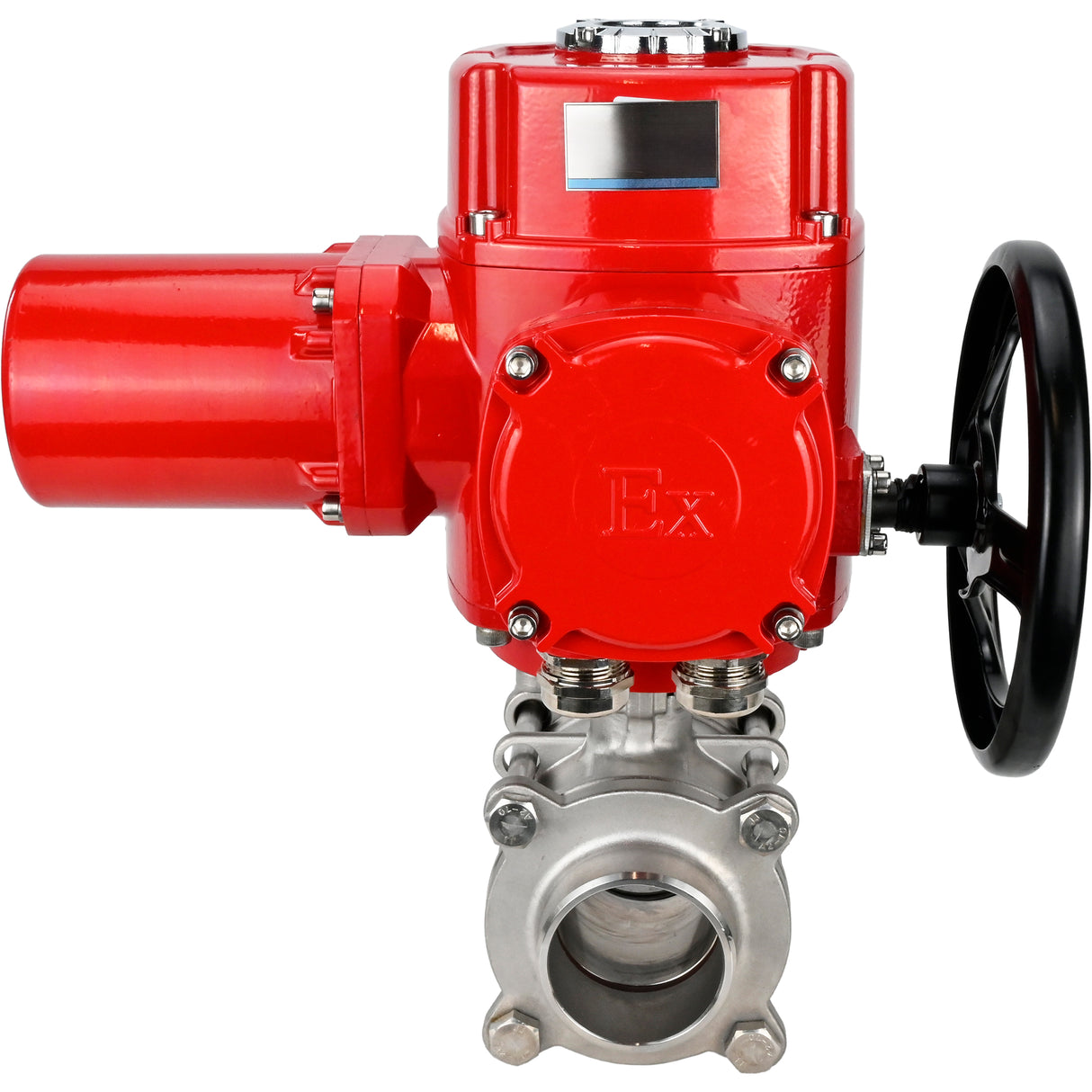 Robinet à boisseau sphérique en acier inoxydable Elephant BVPP 316.200-ISO PSI914 SS316 passage intégral, à souder, matériau du corps - acier inoxydable, actionneur électrique quart de tour Elephant QT-W (M) EX 220 V
