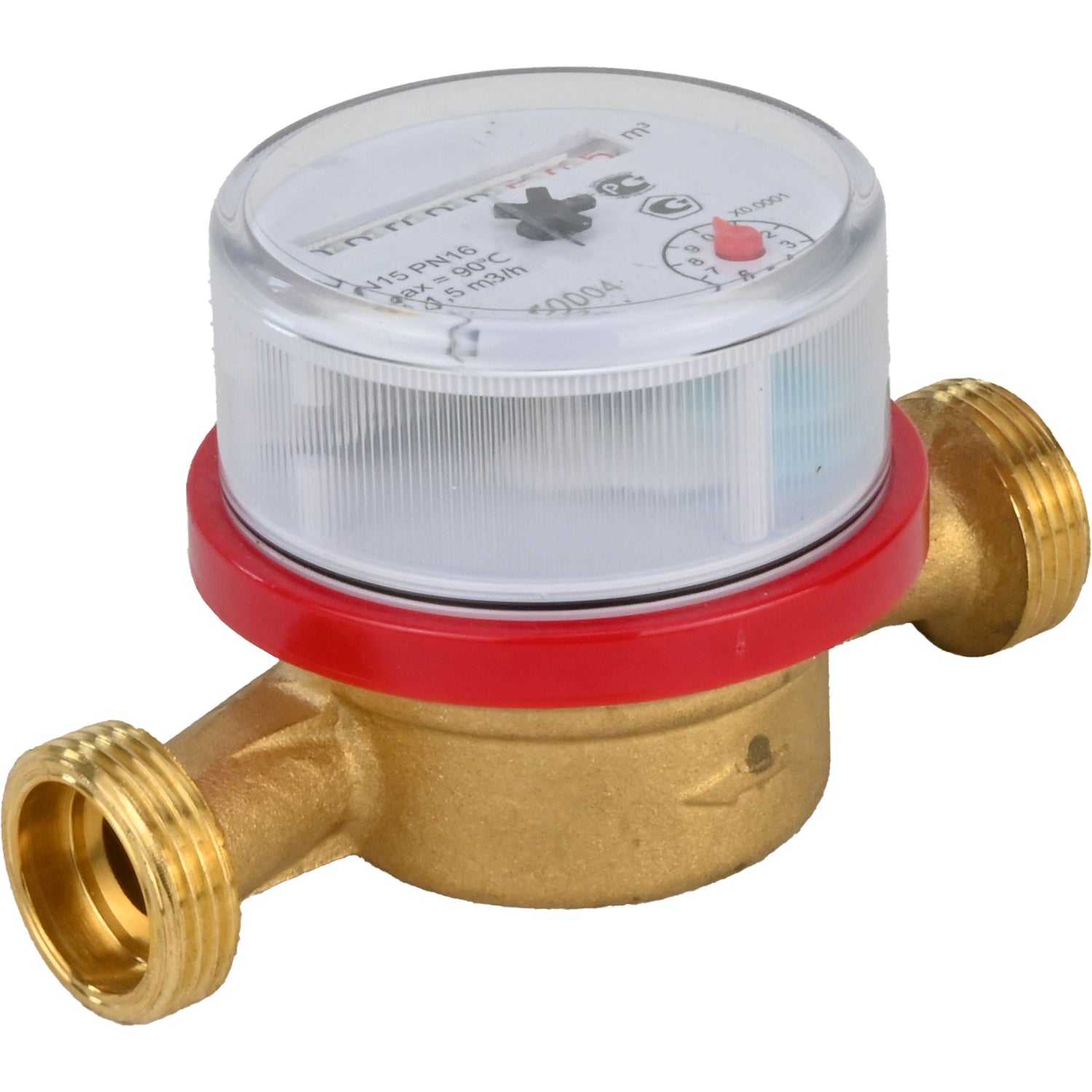 Compteurs d'eau Elephant MKU1 universel, à turbine, non volatil, laiton, fileté