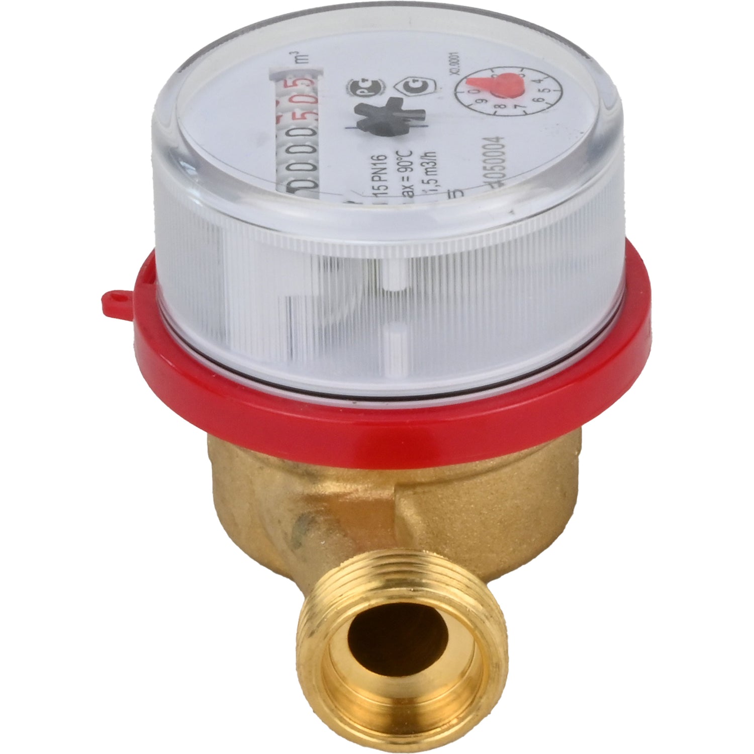 Compteurs d'eau Elephant MKU1 universel, à turbine, non volatil, laiton, fileté