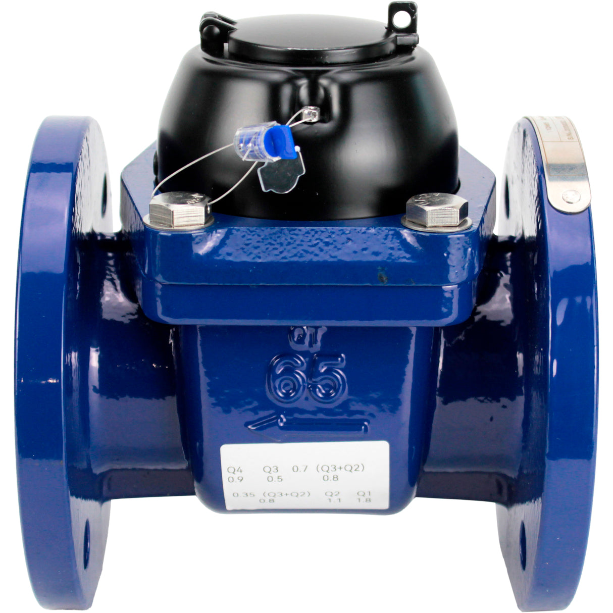 Compteurs d'eau froide Elephant Elephant turbine, non volatile, fonte, à bride