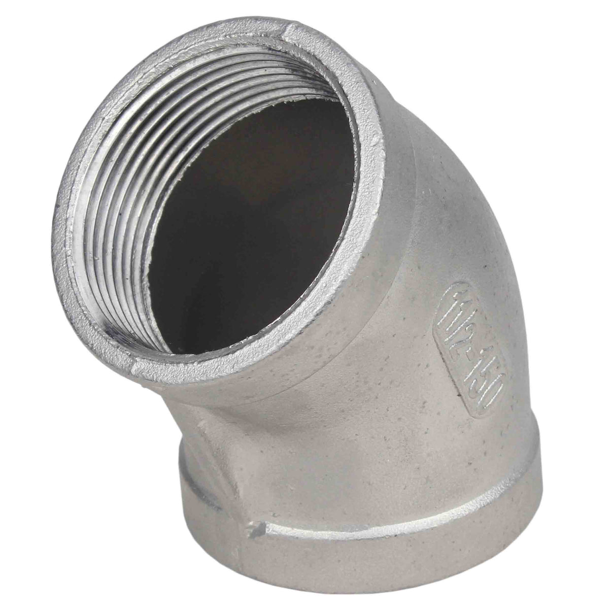 Dérivation (demi-dérivation) Elephant PN16 angle 45°, corps - acier inoxydable 304, raccordement - filetage femelle / femelle