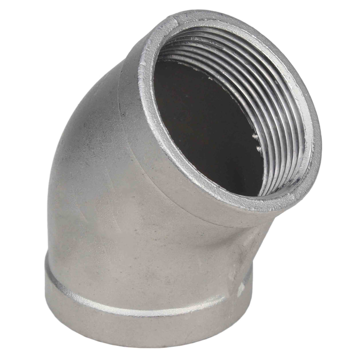 Dérivation (demi-dérivation) Elephant PN16 angle 45°, corps - acier inoxydable 304, raccordement - filetage femelle / femelle