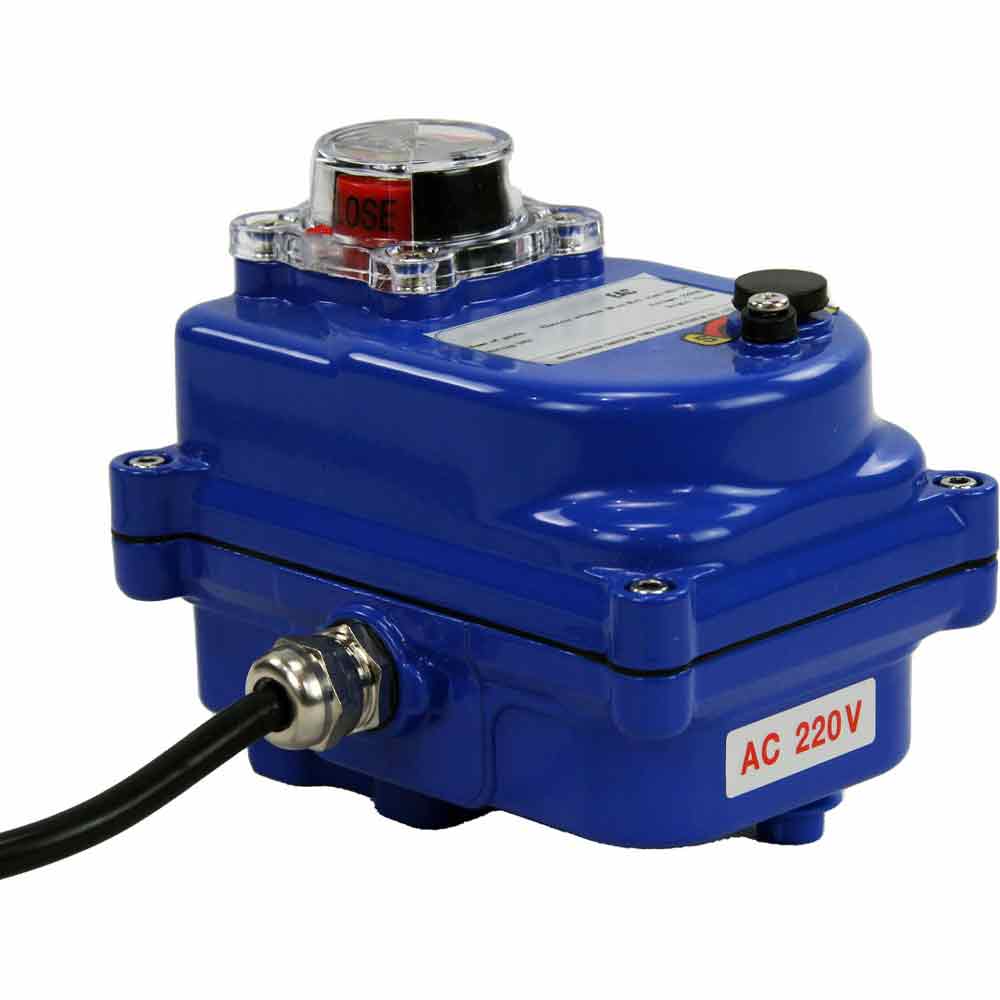 Actionneur électrique quart de tour Elephant 003 bleu 110V/220V/24V/12V