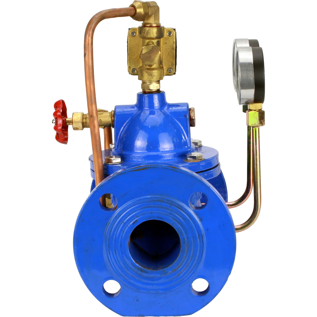 Régulateurs de pression différentielle avec commande pilote Elephant PVA1-1313RR-F, régulateurs à membrane, corps - fonte GGG40, disque - fonte GGG40, joint - caoutchouc naturel renforcé, raccord à bride