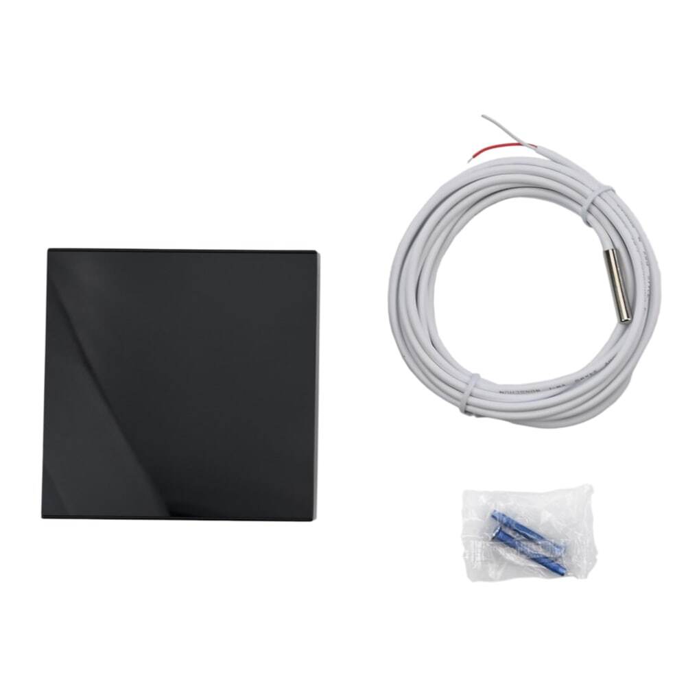 Thermostat de chauffage au sol Elephant T03ST-WF, matériau du corps - plastique, couleur - noir, contrôle électronique