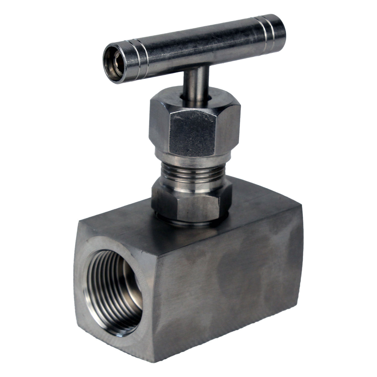 Elephant VN31M-T-Ht threaded needle valve, body - stainless steel 304, seal - metal, with T-handle