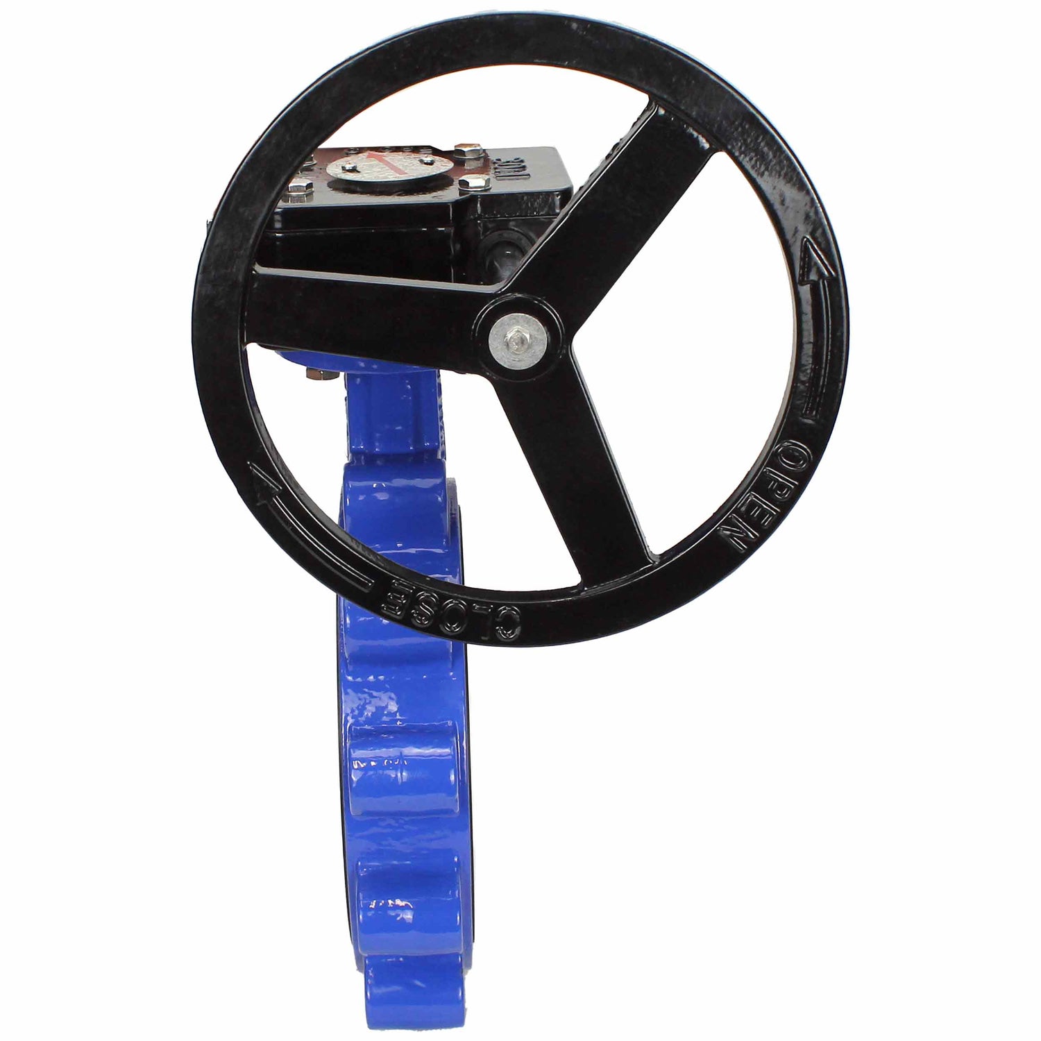 Vanne papillon d'eau Elephant WBV1631N-2W-Fb-R, matériau du corps - fonte QT450, matériau du disque - acier inoxydable AISI 304, joint - NBR, réducteur