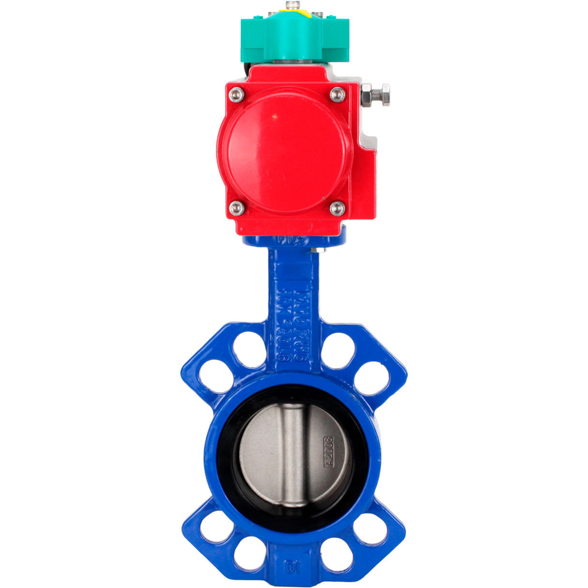 Water Butterfly Valve Elephant WBV1432N-2W-Fb-H DN40-300 16 bar body - GGG50 cast iron, disc - 316L stainless steel, seal - NBR, with pneumatic drive PA-DA-XXX and ALS200D magnetic switch