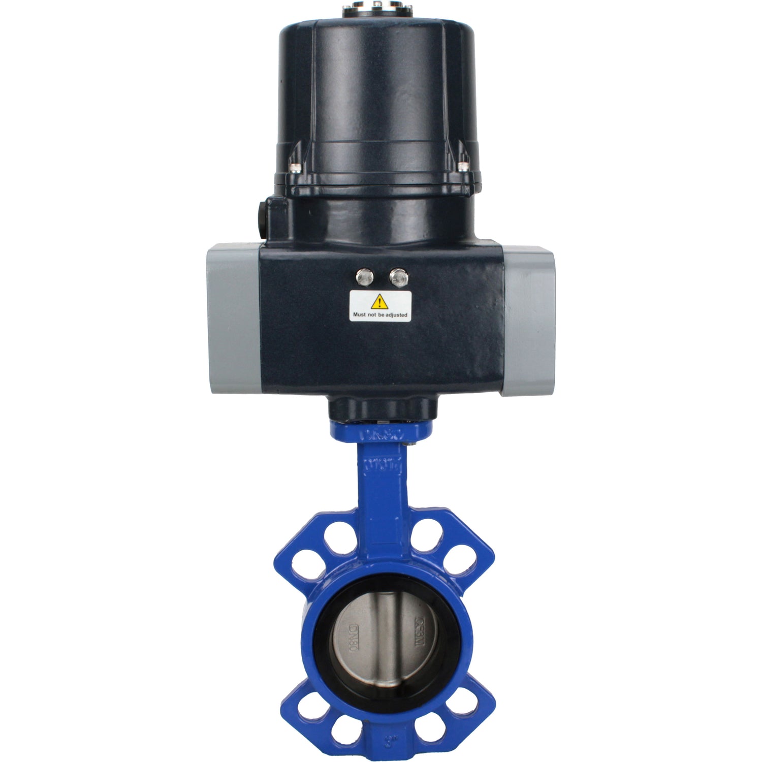 Butterfly valves Elephant WBV1432N-2W-Fb-H interflanged, body - cast iron GGG50, disc - stainless steel 316L, seal - NBR, with electric quarter turn actuator Elephant QTSA-N-EM-O0-220VAC