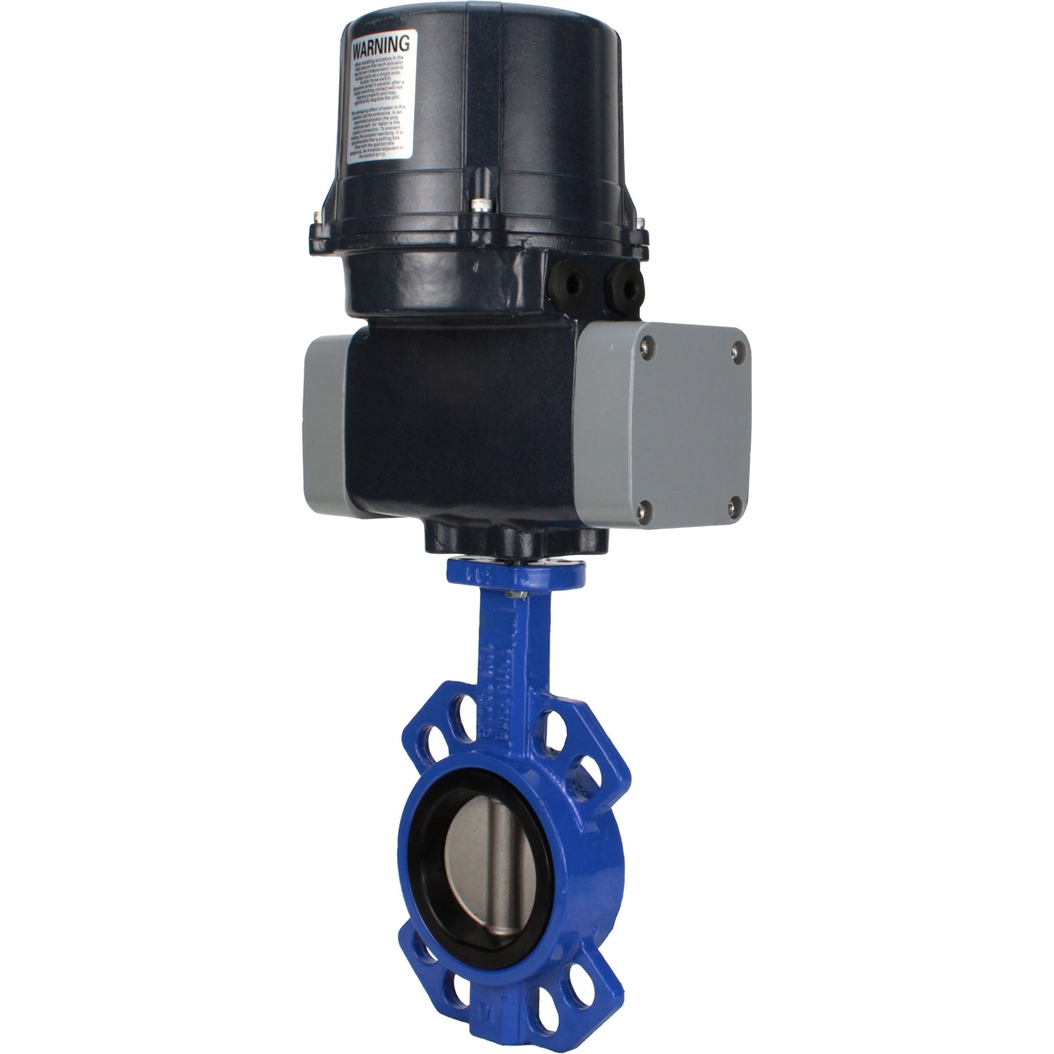Butterfly valves Elephant WBV1432N-2W-Fb-H interflanged, body - cast iron GGG50, disc - stainless steel 316L, seal - NBR, with electric quarter turn actuator Elephant QTSA-N-EM-O0-220VAC