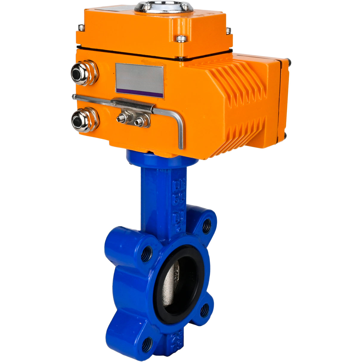 Vanne papillon d'eau Elephant WBV1616N-2W-Fb-H, matériau du corps - fonte QT450, matériau du disque - fonte QT450, joint - NBR, actionneur électrique QT-N-EM-O1-24VDC-U1 24V