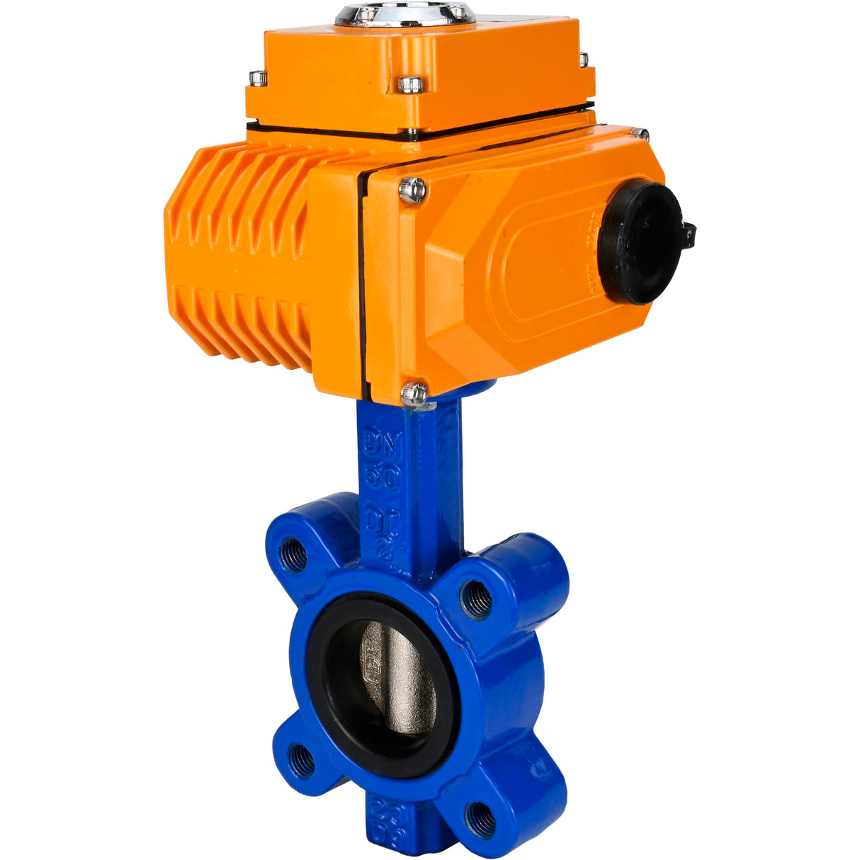 Vanne papillon d'eau Elephant WBV1616N-2W-Fb-H, matériau du corps - fonte QT450, matériau du disque - fonte QT450, joint - NBR, actionneur électrique QT-N-EM-O1-24VDC-U1 24V