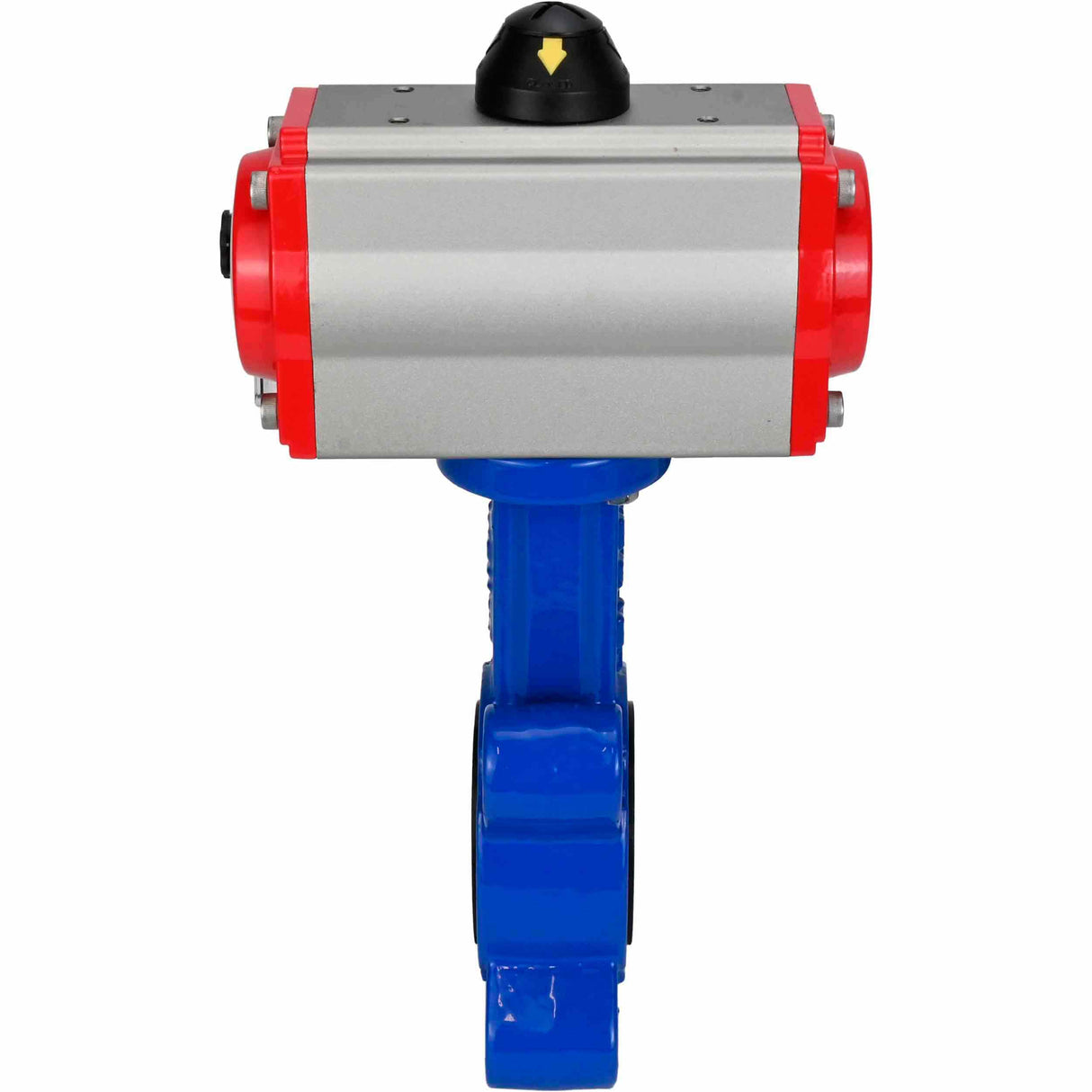 Vanne papillon d'eau Elephant WBV1631E-2W-Fb-H, matériau du corps - fonte QT450, matériau du disque - acier inoxydable AISI 304, joint - EPDM, actionneur pneumatique PA-SA avec ressorts de rappel, 4M310-08 24V