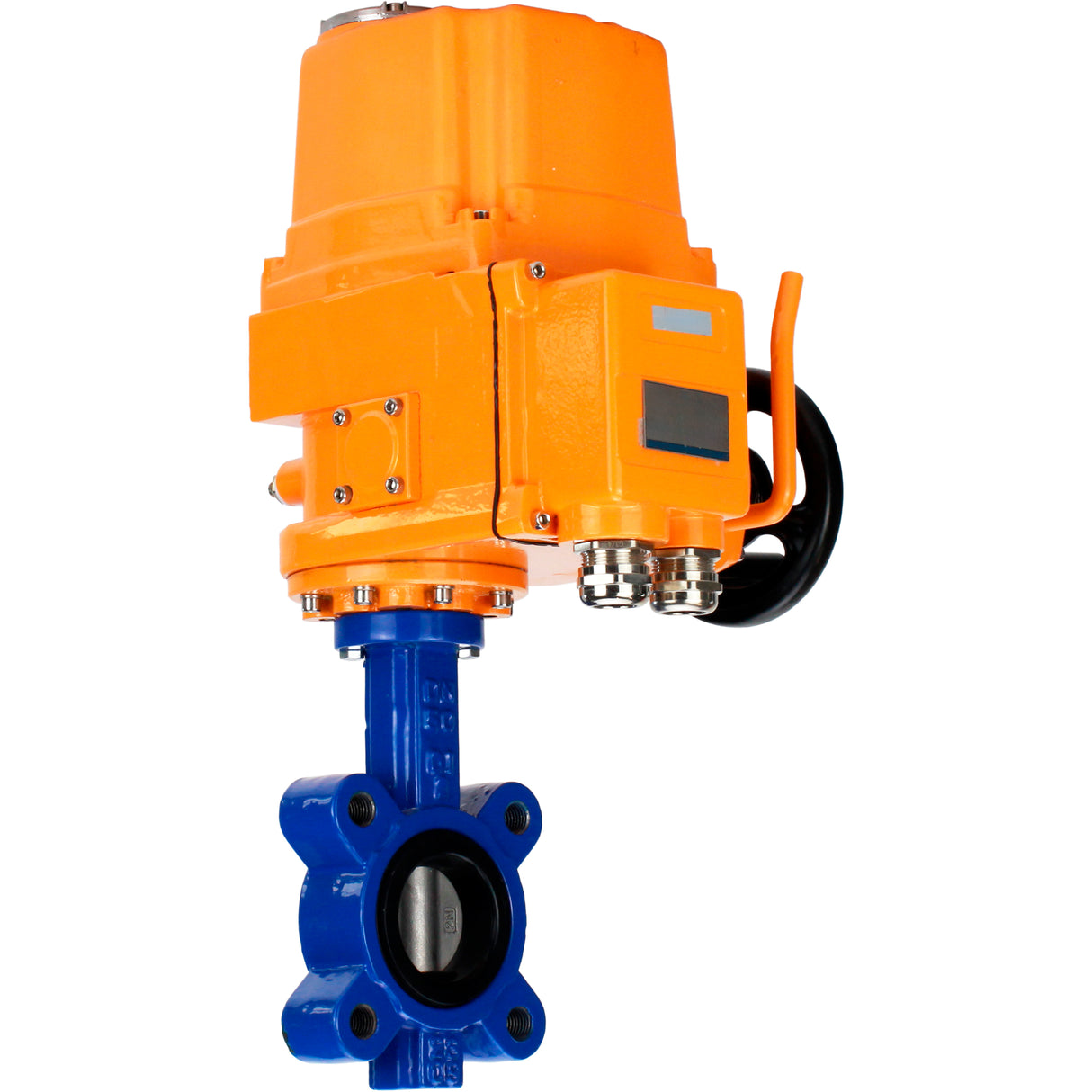 Vanne papillon d'eau Elephant WBV1631N-2W-Fb-H, matériau du corps - fonte QT450, matériau du disque - acier inoxydable AISI 304, joint - NBR, actionneur électrique QT-EX-EM-O1-380VAC-U1 380V