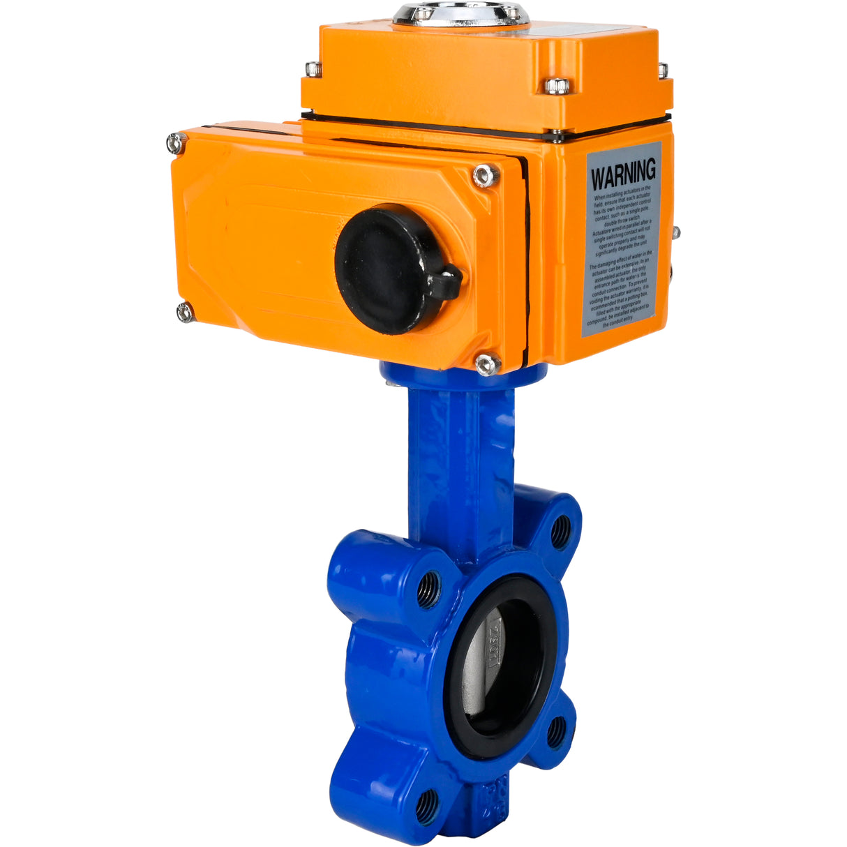 Vanne papillon d'eau Elephant WBV1631E-2W-Fb-H, matériau du corps - fonte QT450, matériau du disque - acier inoxydable AISI 304, joint - EPDM, actionneur électrique QT-N-EM-O1-380VAC-U1 380V