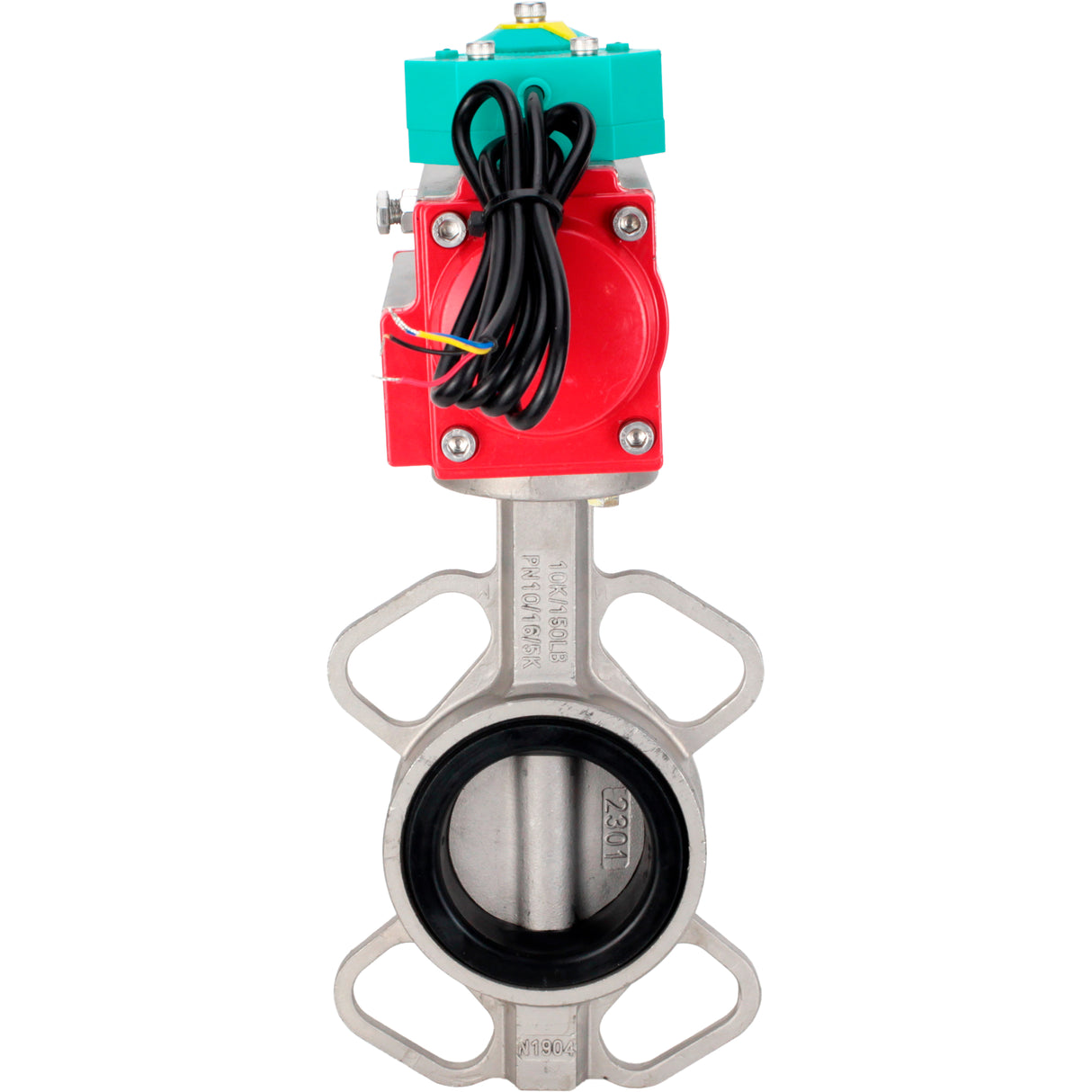 Disc rotary valves Elephant WBV3131N-2W-Fb-H DN50-250 16 bar body - 304 stainless steel, disc - 304 stainless steel, seal - NBR, with pneumatic drive PA-DA-XXX and ALS200D magnetic switch
