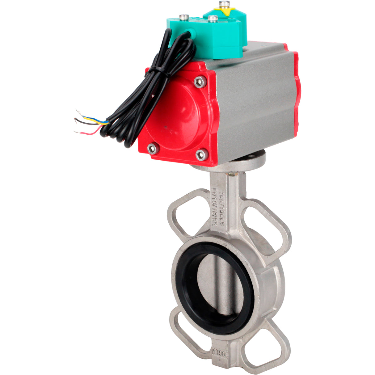 Disc rotary valves Elephant WBV3131N-2W-Fb-H DN50-250 16 bar body - 304 stainless steel, disc - 304 stainless steel, seal - NBR, with pneumatic drive PA-DA-XXX and ALS200D magnetic switch