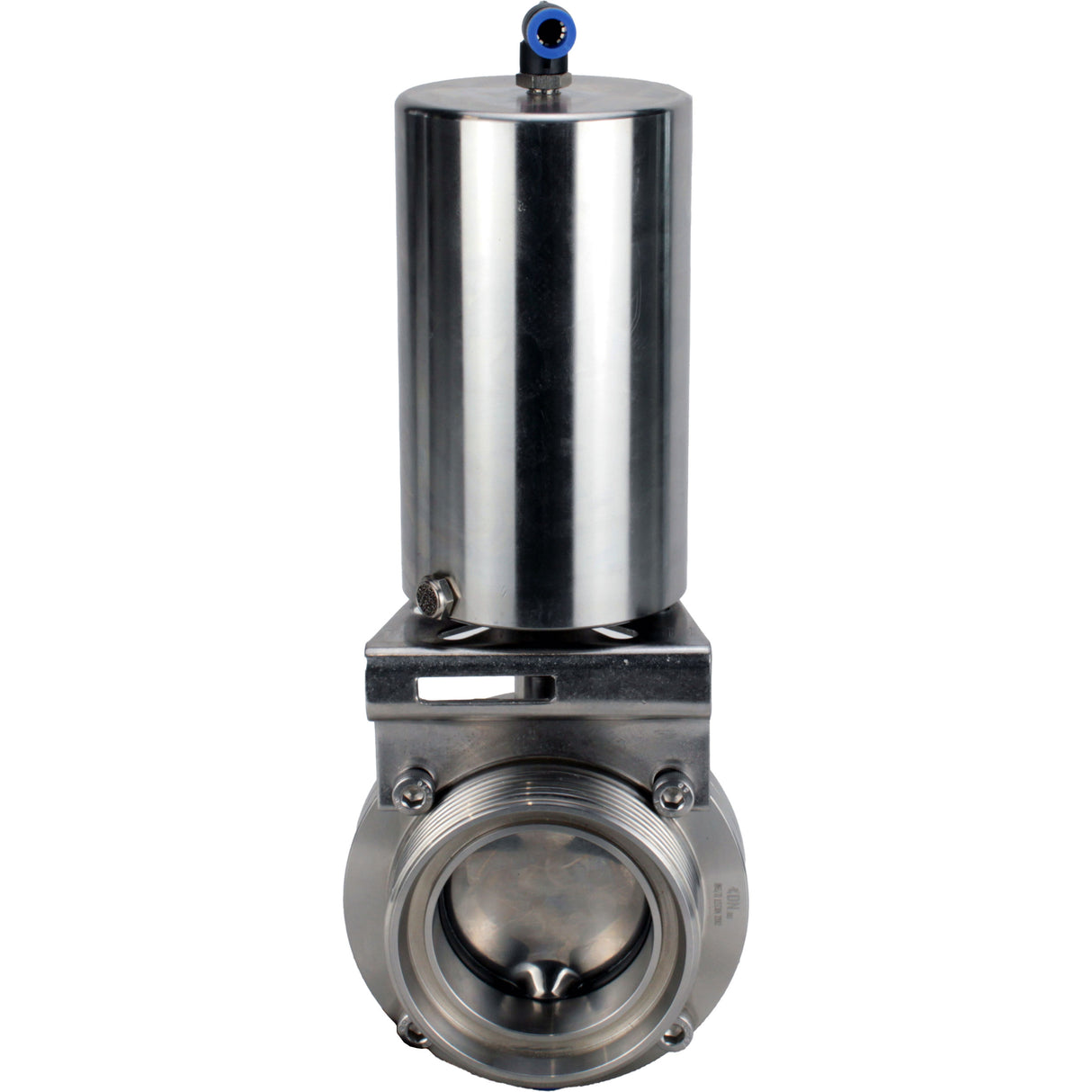 Water Butterfly valves Elephant WBV3131S-2W-T-H, body material - stainless steel AISI 304, seal - Silicon, with pneumatic actuator PA-SA-85