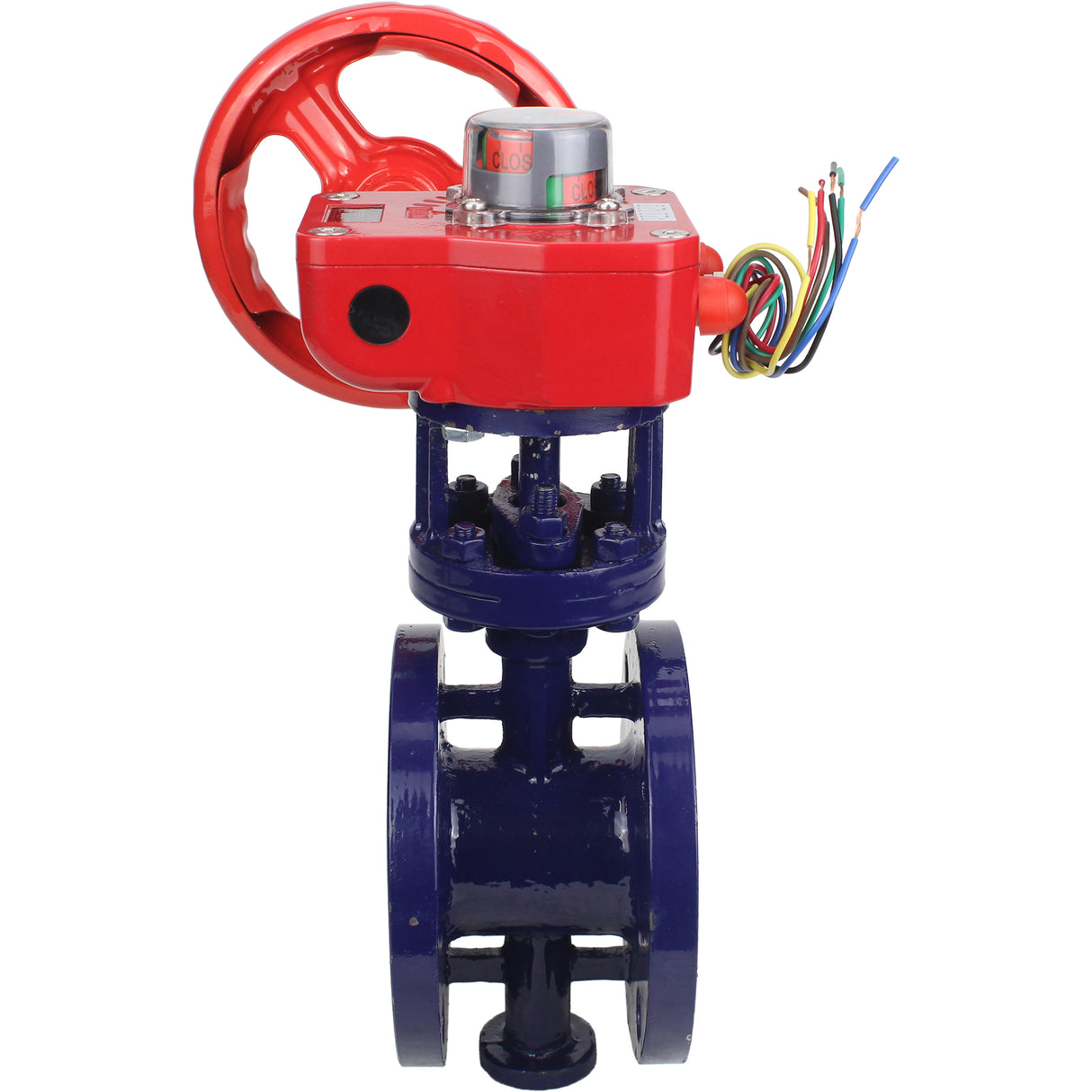 Vanne papillon d'eau Elephant WBV3EX-3431M-1W-F-ISO, matériau du corps - Acier au carbone, matériau du disque - Acier inoxydable AISI 304, joint - Métal, réducteur HGBF RQN