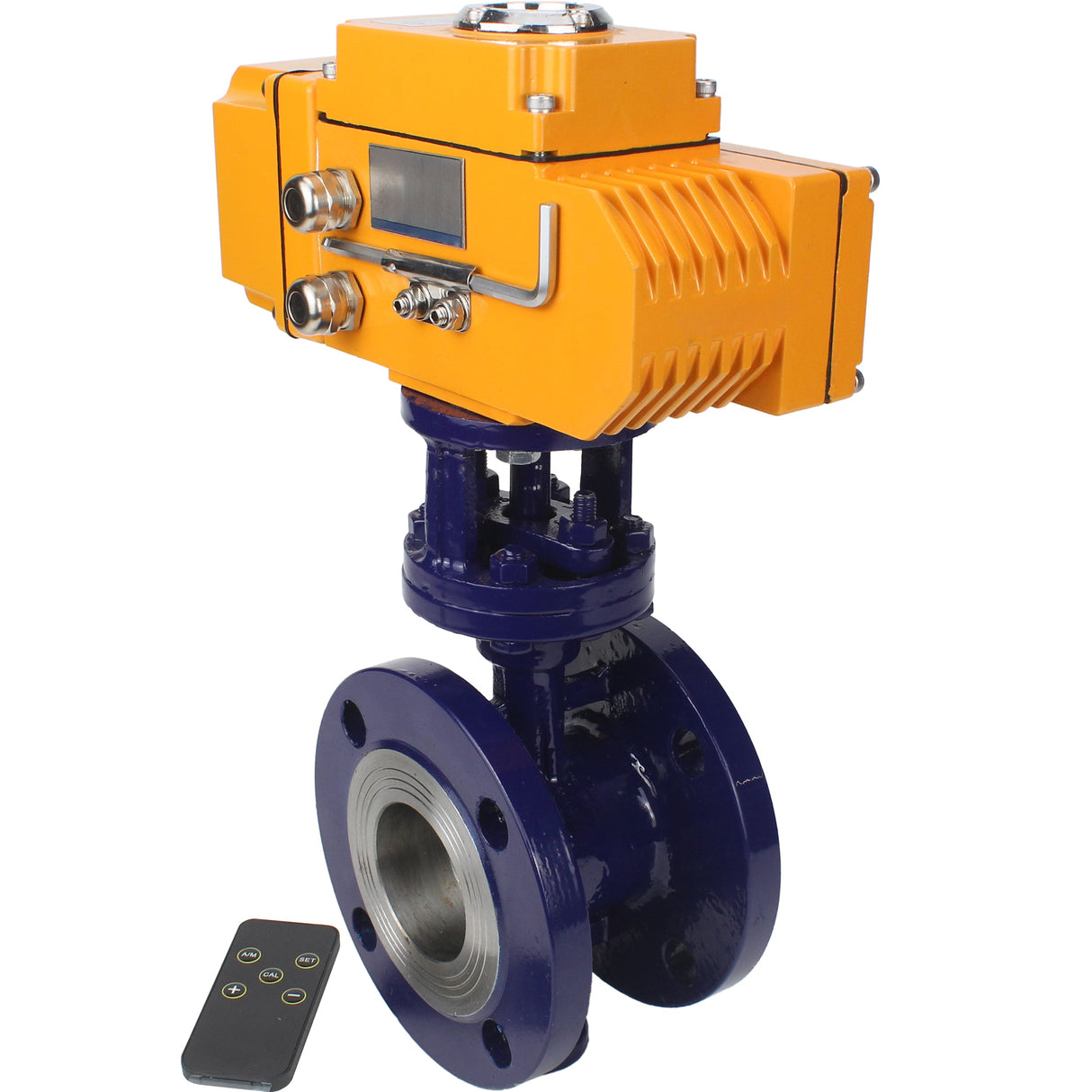 Vanne papillon d'eau Elephant WBV3EX-3431M-1W-F-ISO, matériau du corps - Acier au carbone, matériau du disque - Acier inoxydable AISI 304, joint - Métal, actionneur électrique QT-N-хEM-O1 380V