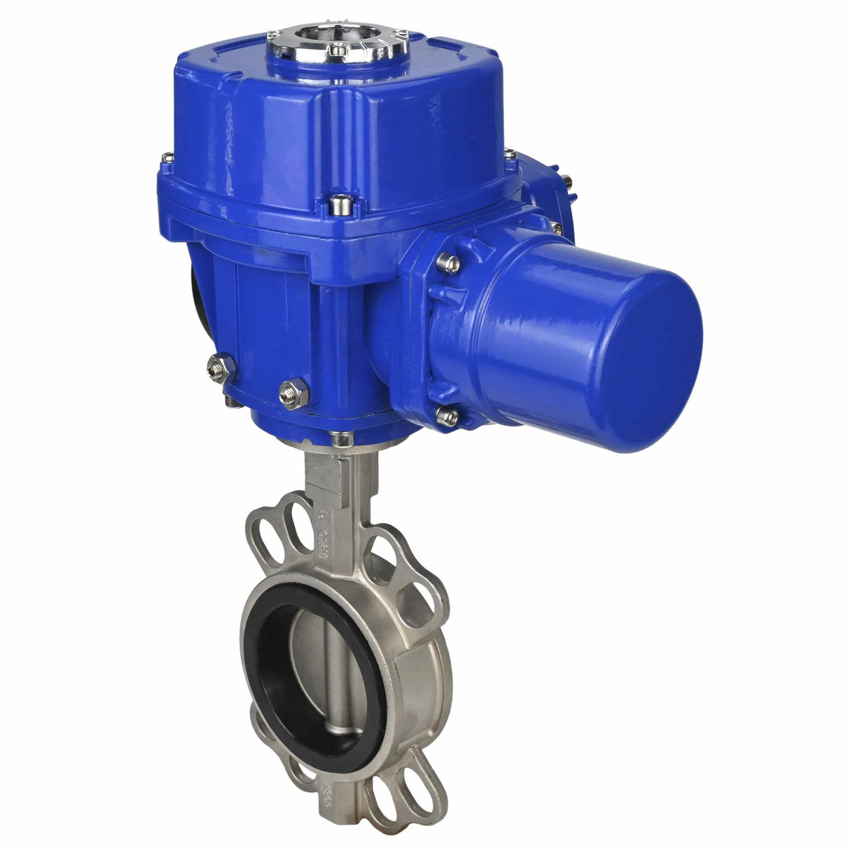 Vanne papillon d'eau Elephant 316l-316l-epdm-elephant-qt-wm-380v, matériau du corps - acier inoxydable AISI 316L, matériau du disque - acier inoxydable AISI 316L, joint - EPDM, actionné par actionneur électrique