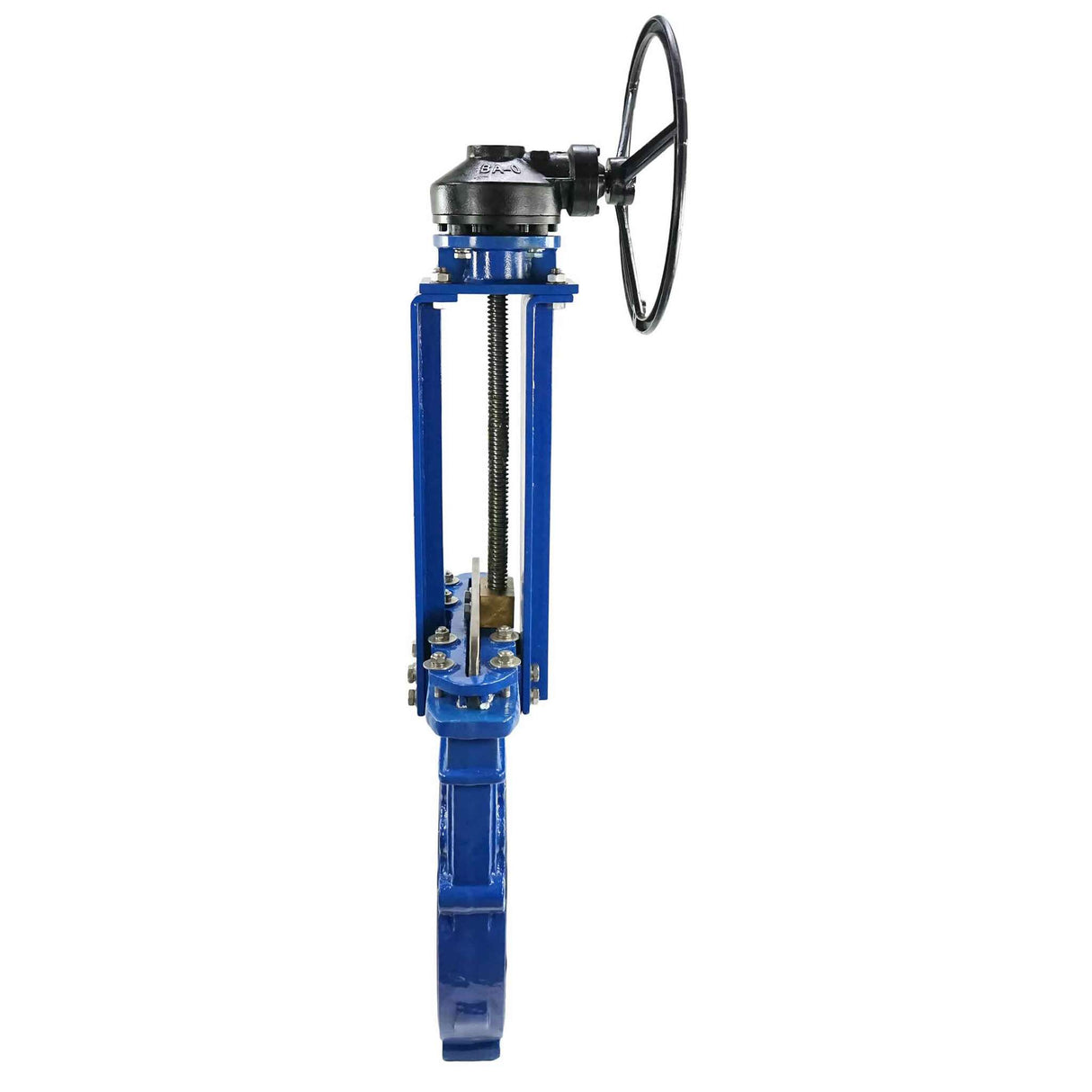 Vanne à guillotine Elephant GVKN1331N-2W-Fb-R matériau du corps - fonte GGG40, matériau du couteau - acier inoxydable AISI 304, joint - NBR, commande par engrenage