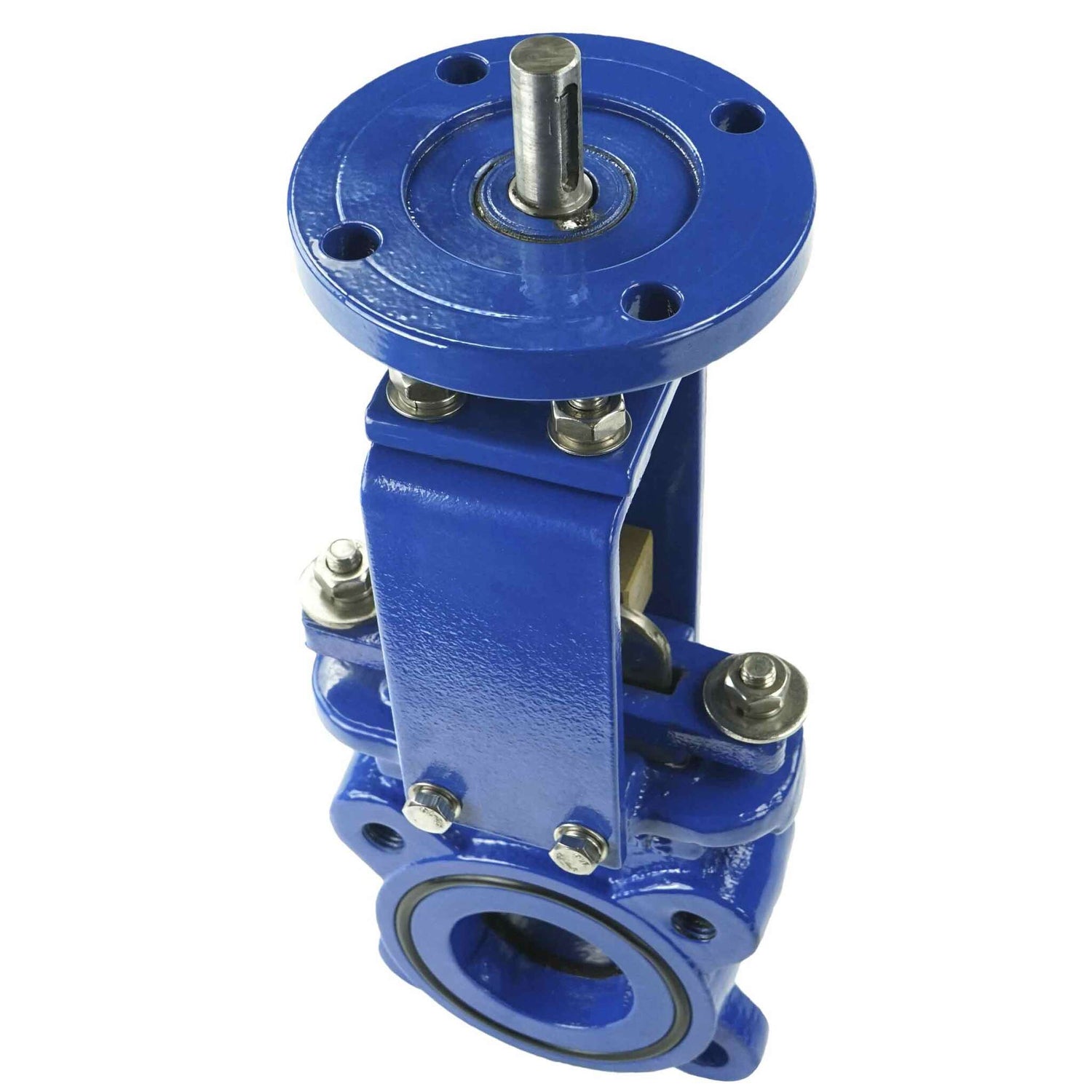 Vanne à guillotine Elephant GVKN1331N-2W-Fb PN10, matériau du corps - fonte GGG40, matériau du couteau - acier inoxydable AISI 304, joint - NBR, tige uniquement