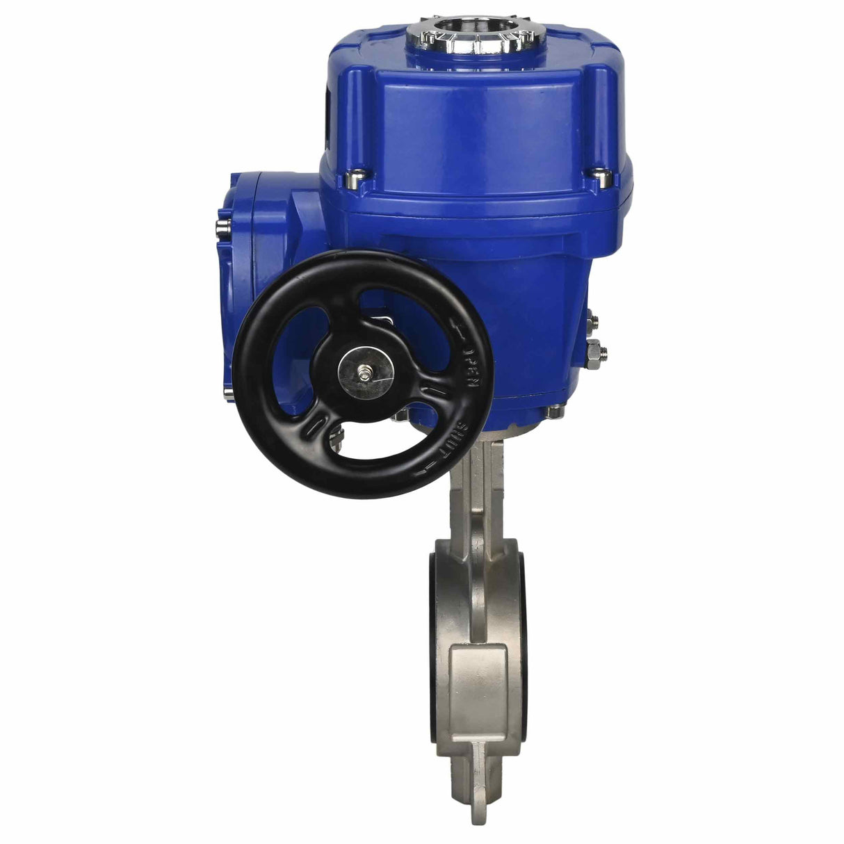 Vanne papillon d'eau Elephant 316l-316l-epdm-elephant-qt-wm-110/220v, matériau du corps - acier inoxydable AISI 316L, matériau du disque - acier inoxydable AISI 316L, joint - EPDM, actionné par actionneur électrique