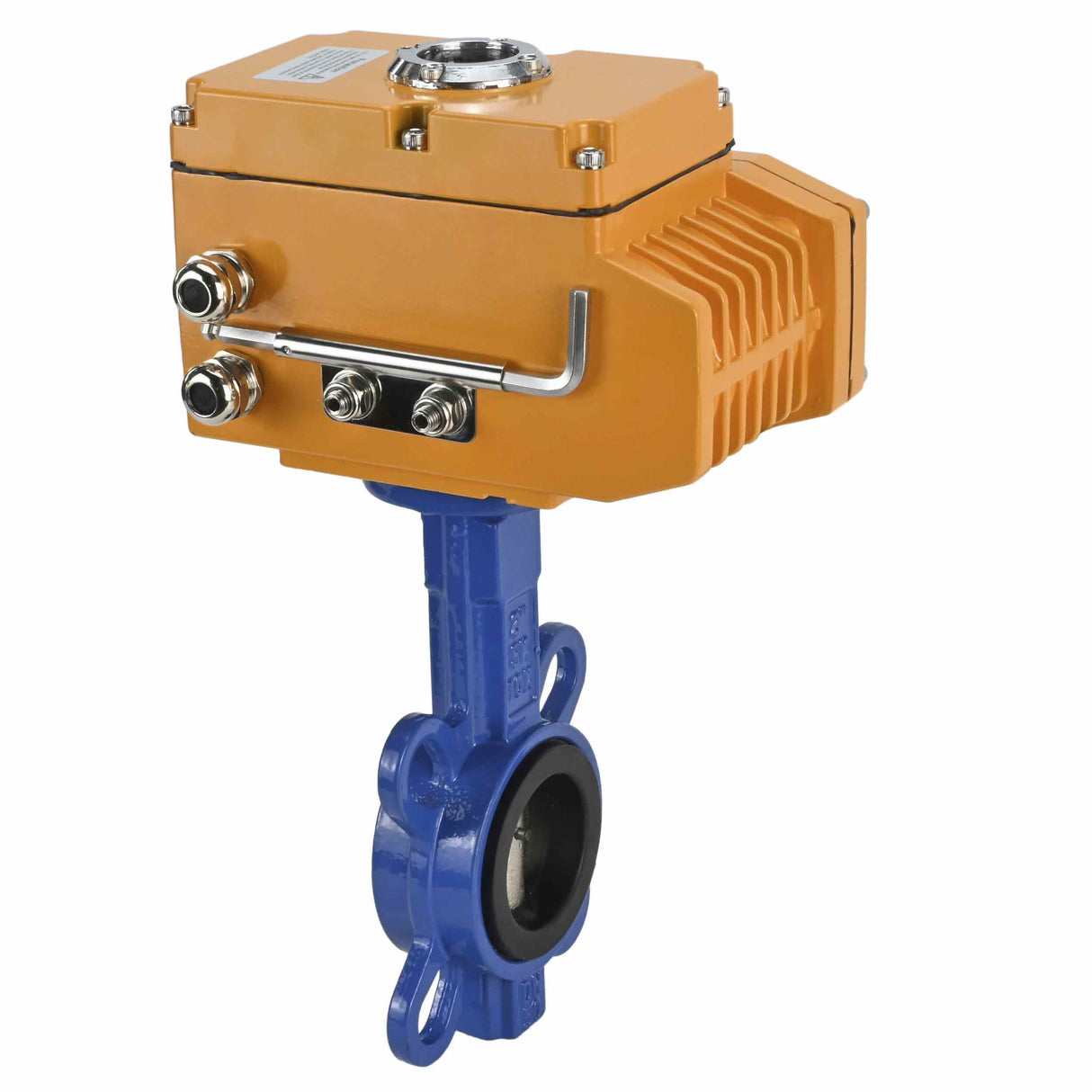 Vanne papillon d'eau Elephant WBV1332N-2W-Fb-H matériau du corps - Fonte GGG50, matériau du disque - Acier inoxydable 316L, joint - NBR avec actionneur électrique Elephant 24V