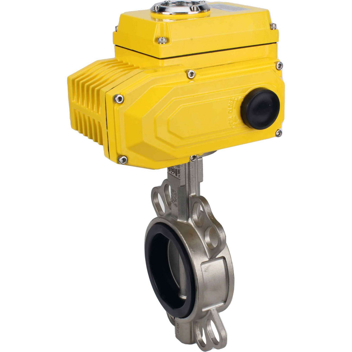 Vanne papillon d'eau Elephant 316l-nbr-elephant-24v, matériau du corps - acier inoxydable AISI 316L, matériau du disque - acier inoxydable AISI 316L, joint - NBR, actionné par actionneur électrique