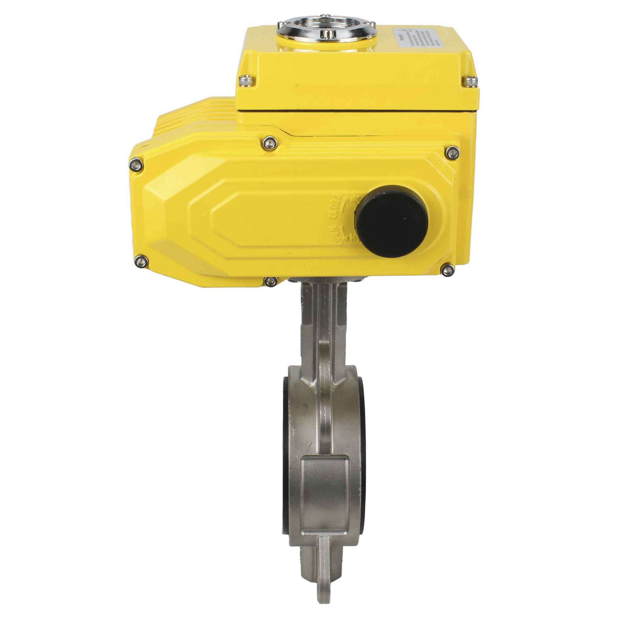 Vanne papillon d'eau Elephant 316l-nbr-elephant-24v, matériau du corps - acier inoxydable AISI 316L, matériau du disque - acier inoxydable AISI 316L, joint - NBR, actionné par actionneur électrique