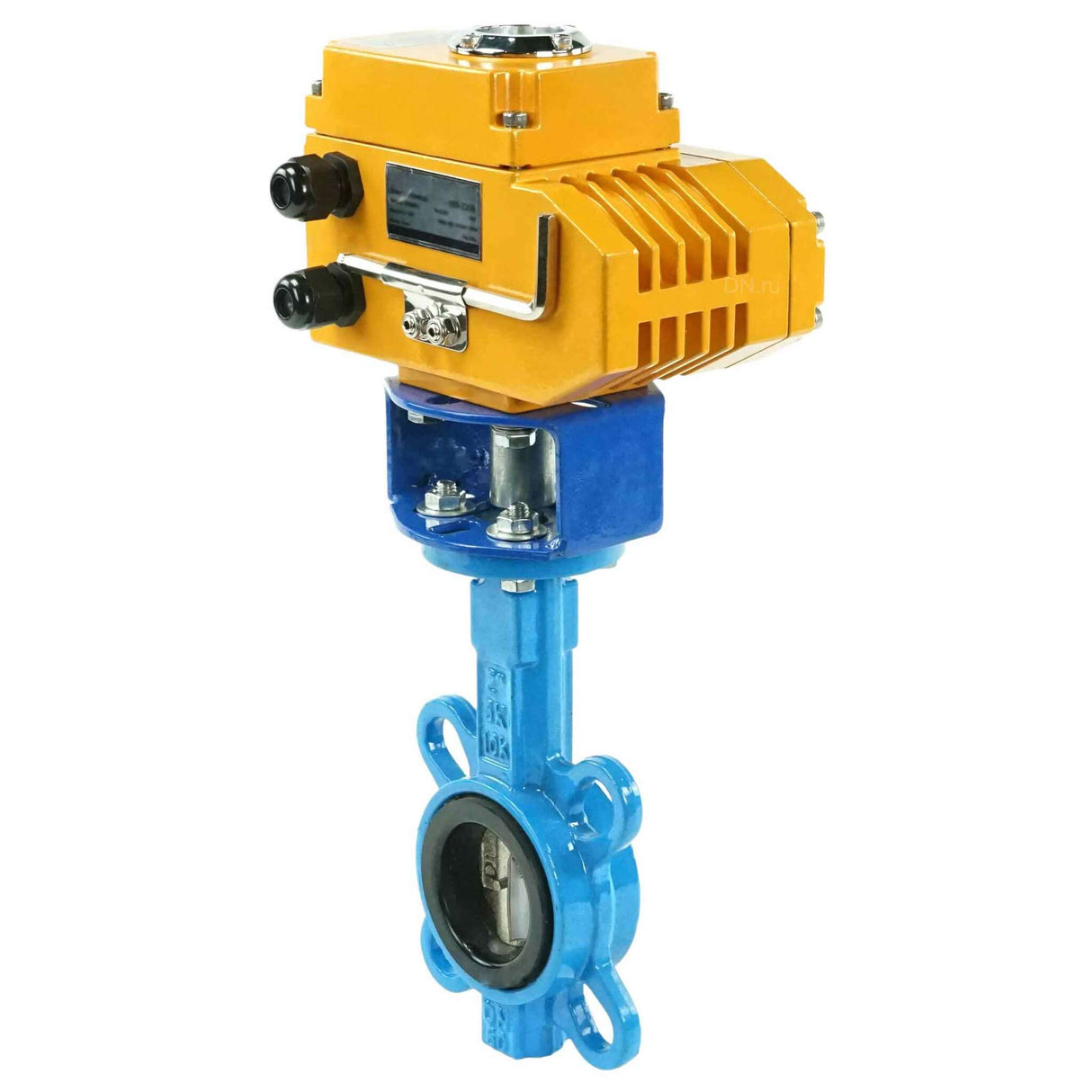 Vanne papillon d'eau Elephant bv16-g50-g40-elephant-110/220, matériau du corps - fonte GGG50, matériau du disque - fonte GGG40, joint - EPDM, actionné par un actionneur électrique