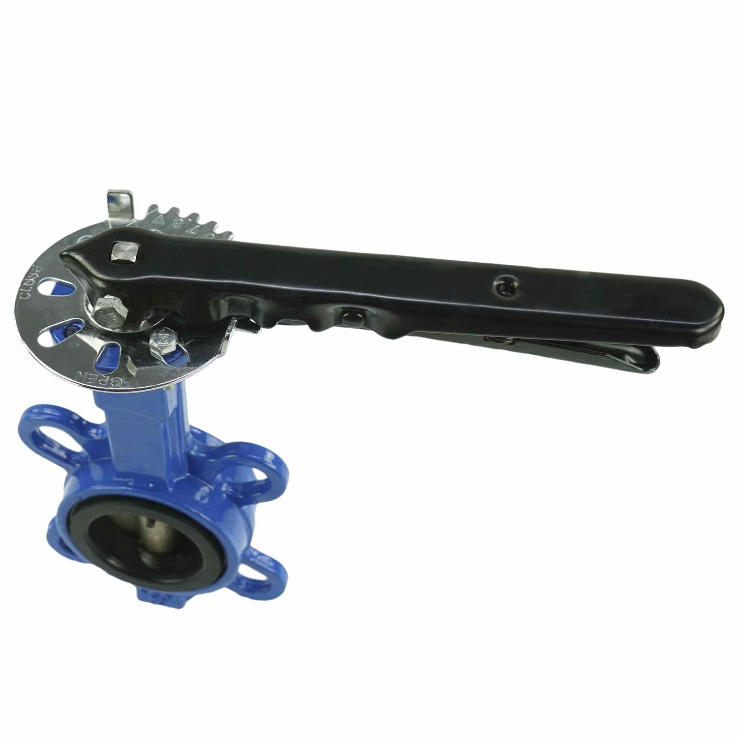 Vanne papillon d'eau Elephant WBV1432E-2W-Fb-H PN16, matériau du corps - fonte GGG50, matériau du disque - acier inoxydable 316L, joint - EPDM, commande par volant