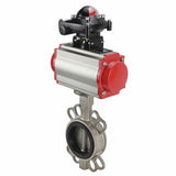Vanne papillon d'eau Elephant 316l-316l-epdm-sa-4m310-110/220-apl210n, matériau du corps - acier inoxydable AISI 316L, matériau du disque - acier inoxydable AISI 316L, joint - EPDM, actionné par actionneur pneumatique