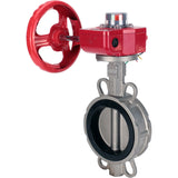 Vanne papillon d'eau Elephant WBV3131N-2W-Fb-H, matériau du corps - Acier inoxydable AISI 304, matériau du disque - Acier inoxydable AISI 304, joint - NBR, réducteur HGBF RQN