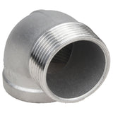Coudes (angles) en acier Elephant PN16, angle 90°, filetés, corps - acier inoxydable 316, raccordement - filetage mâle/femelle