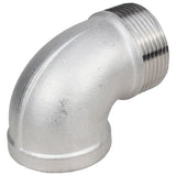 Coudes (angles) en acier Elephant PN16, angle 90°, filetés, corps - acier inoxydable 316, raccordement - filetage mâle/femelle